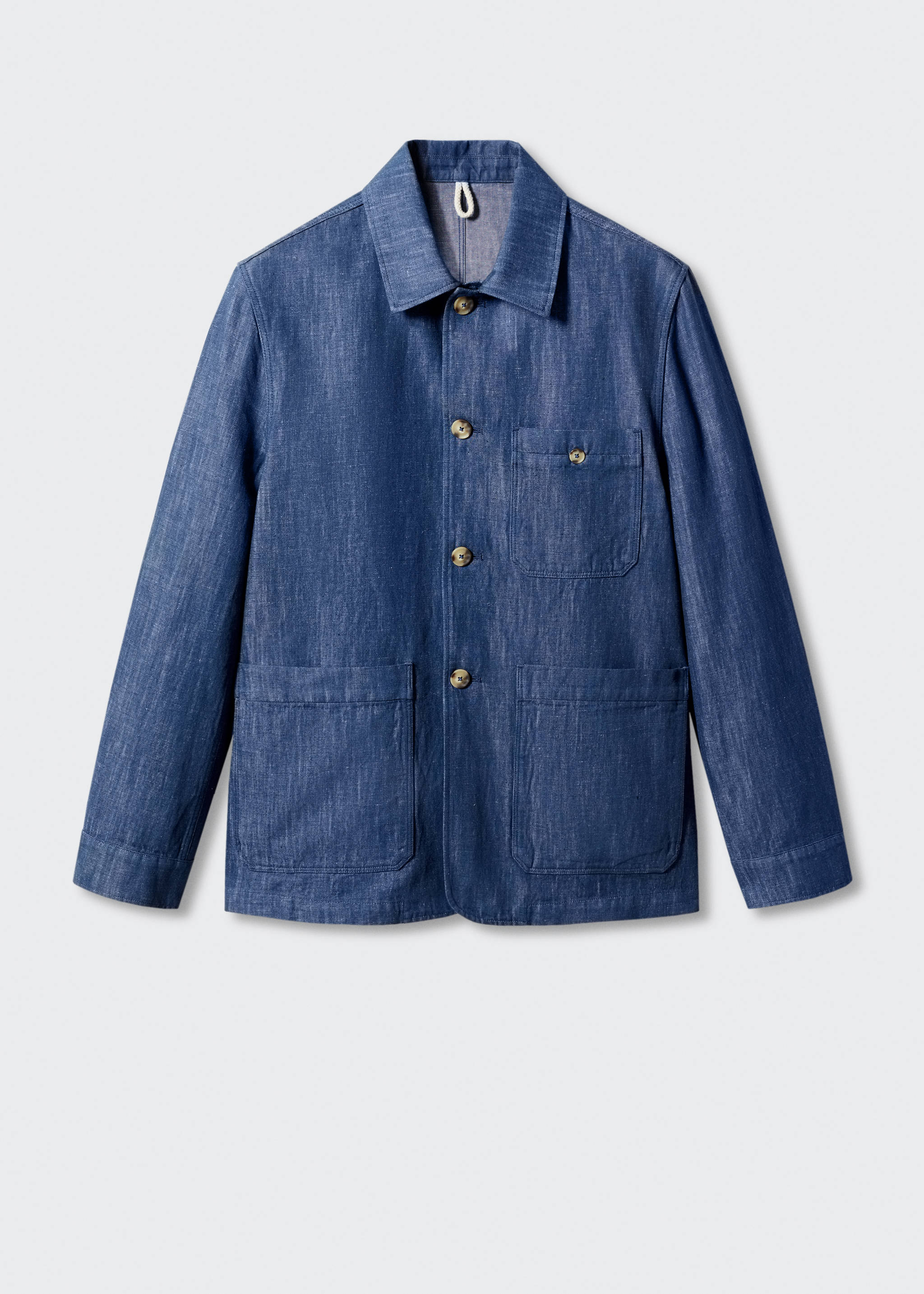 Veste poches coton-lin - Article sans modèle