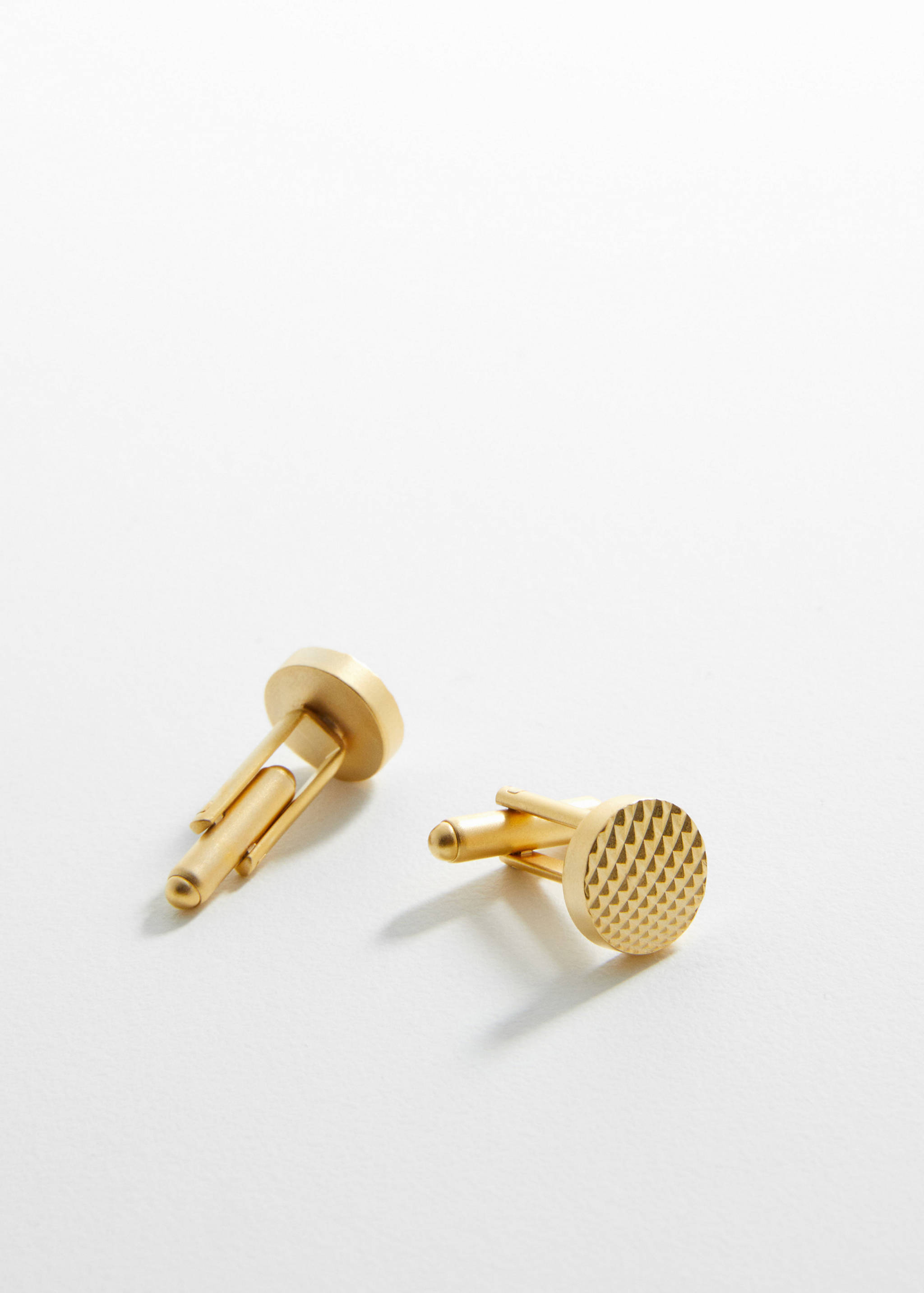 100% copper geometric cufflinks - Medium plane