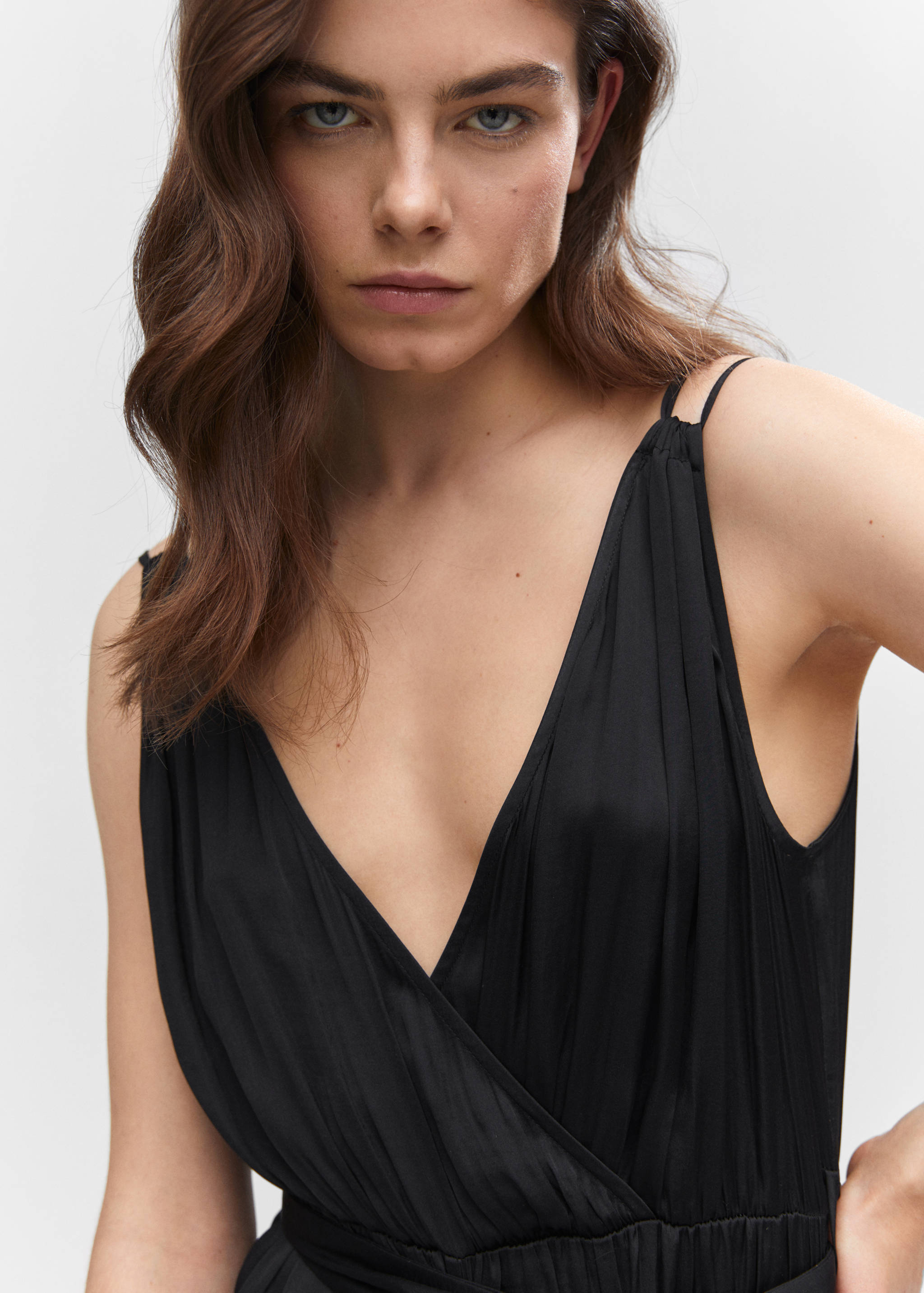 Saténový plisovaný overal - Detail zboží 1