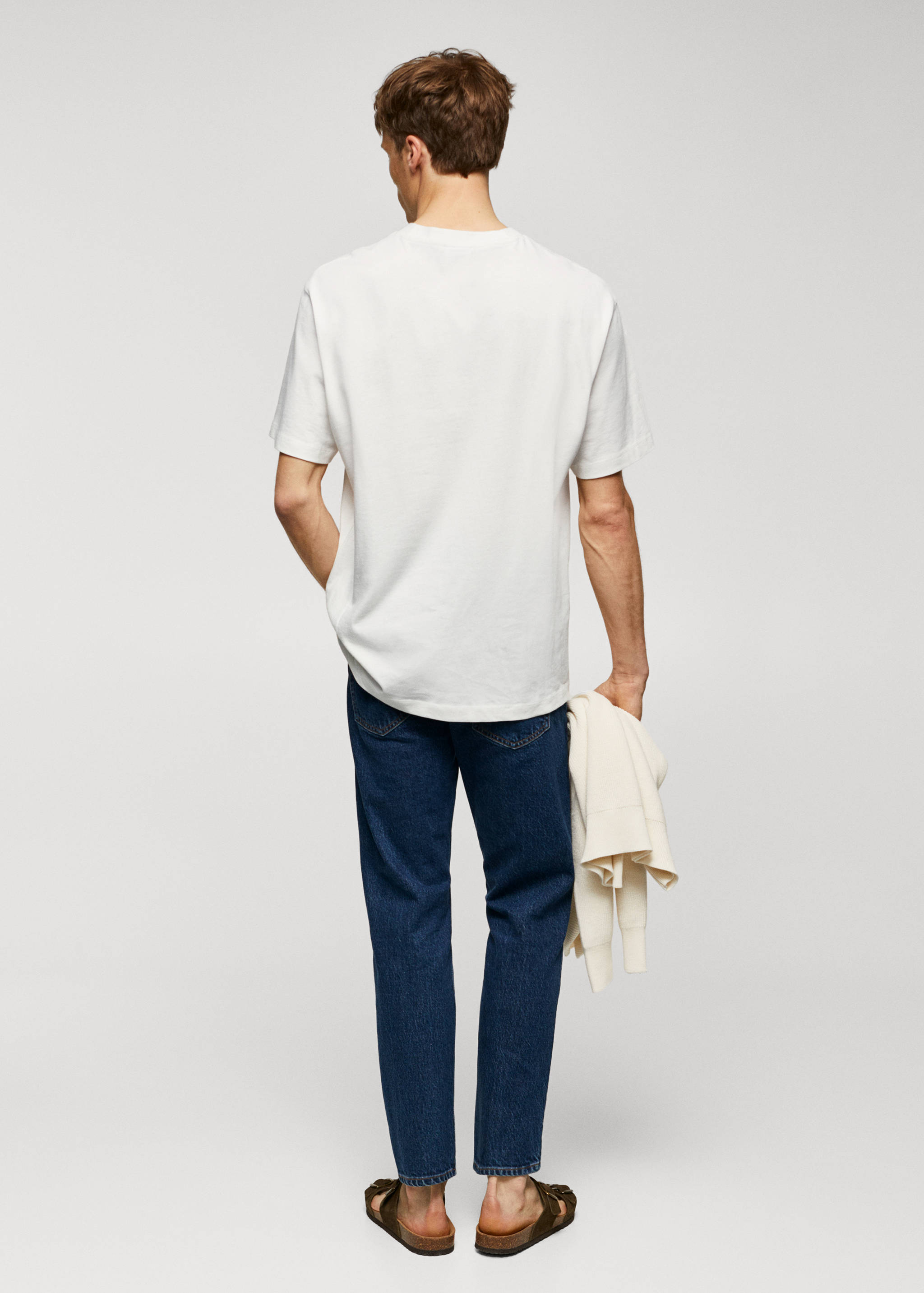 T-shirt essentiel 100 % coton relaxed-fit - Verso de l’article