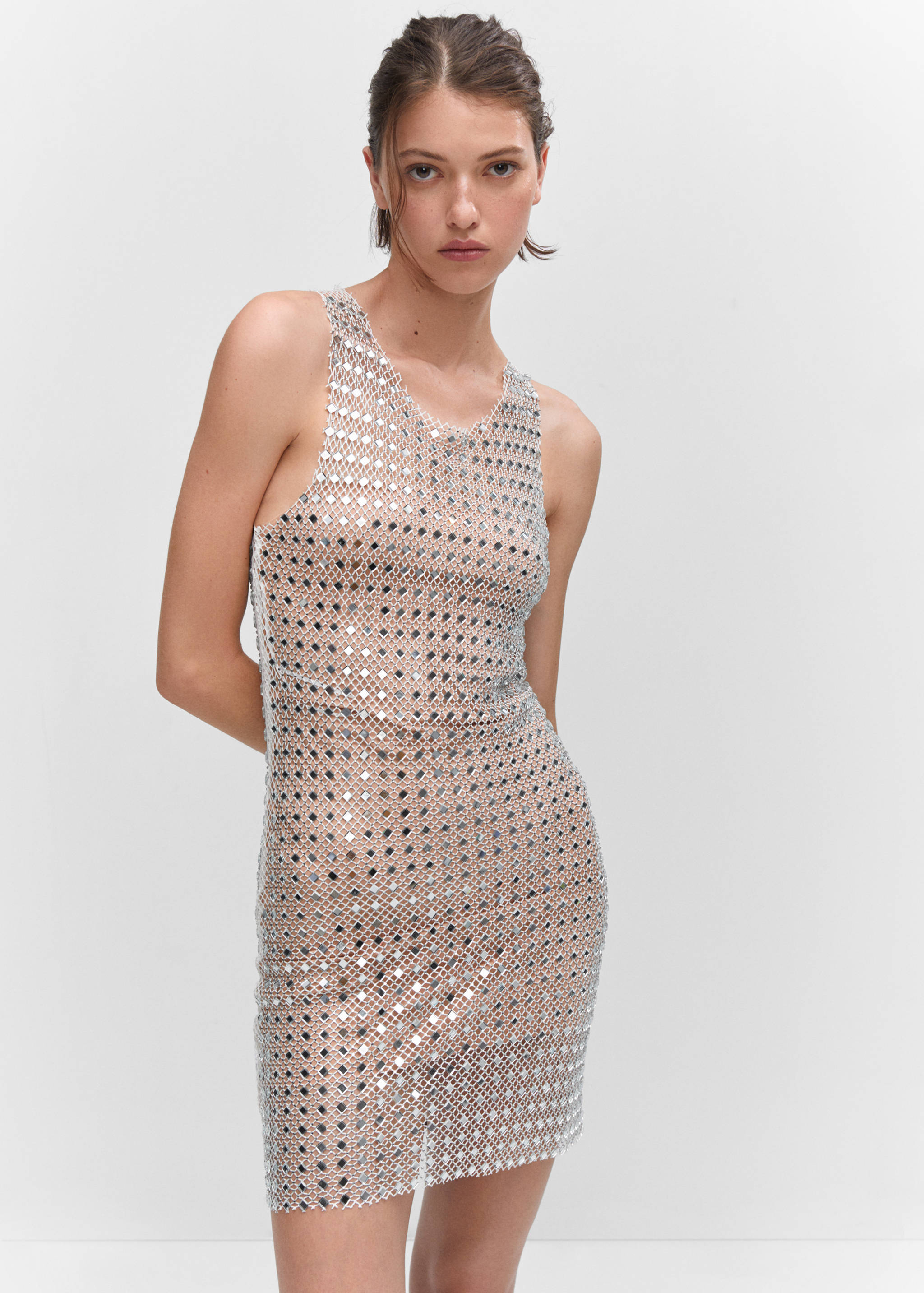 Crystal mesh dress - Medium plane