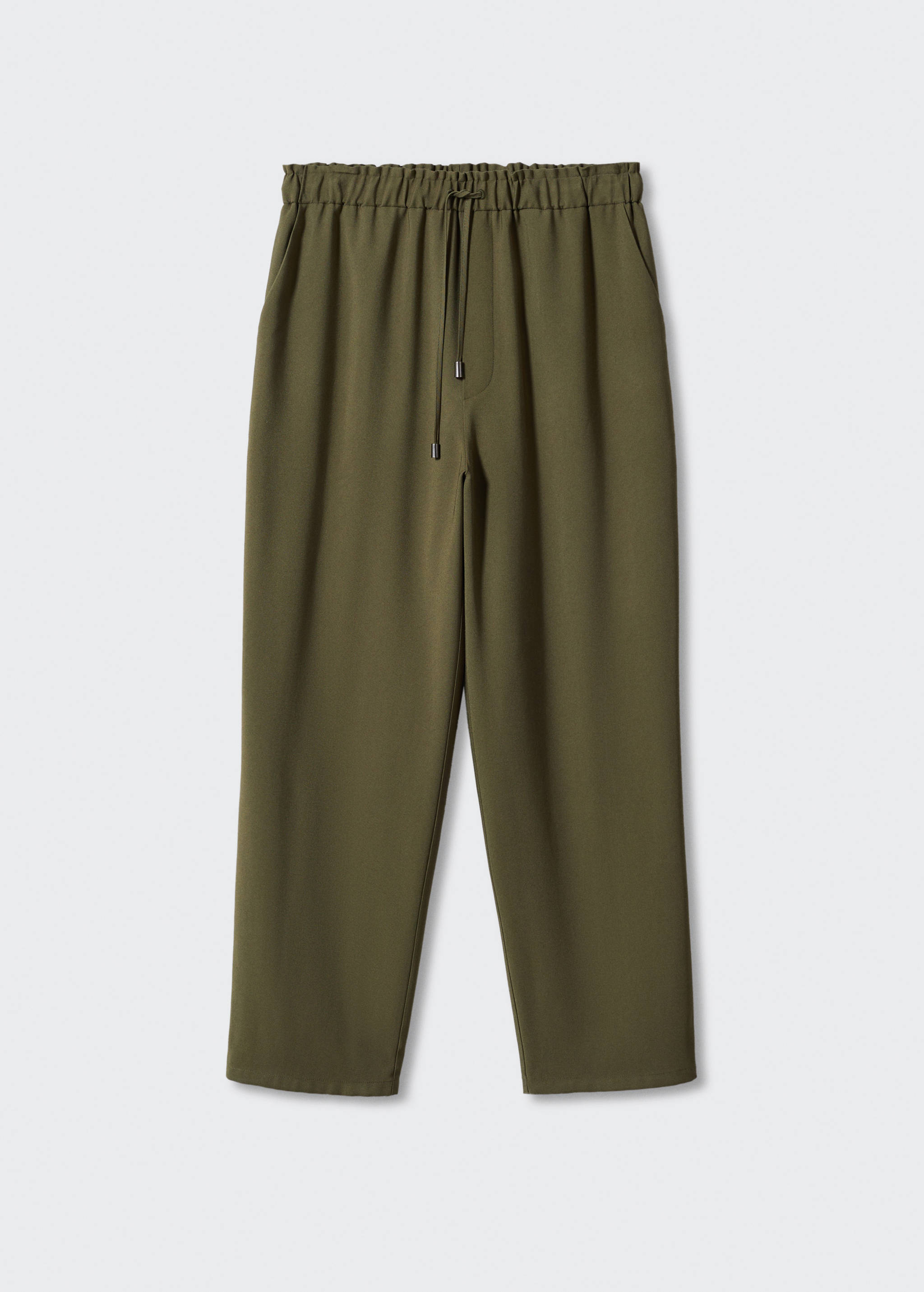 Flowy straight-fit pants with bow - Article without model