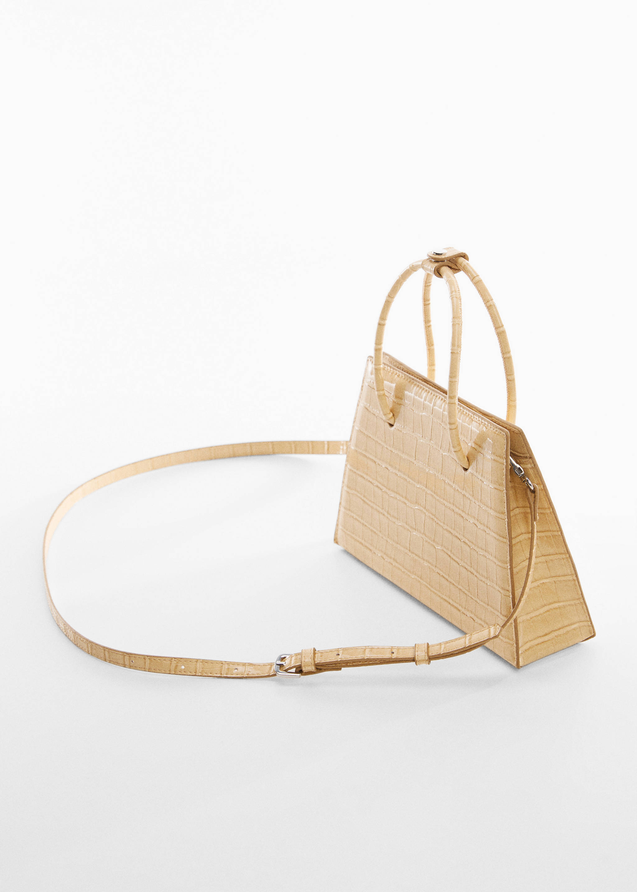 Geometric bag with double handle - Medium plane