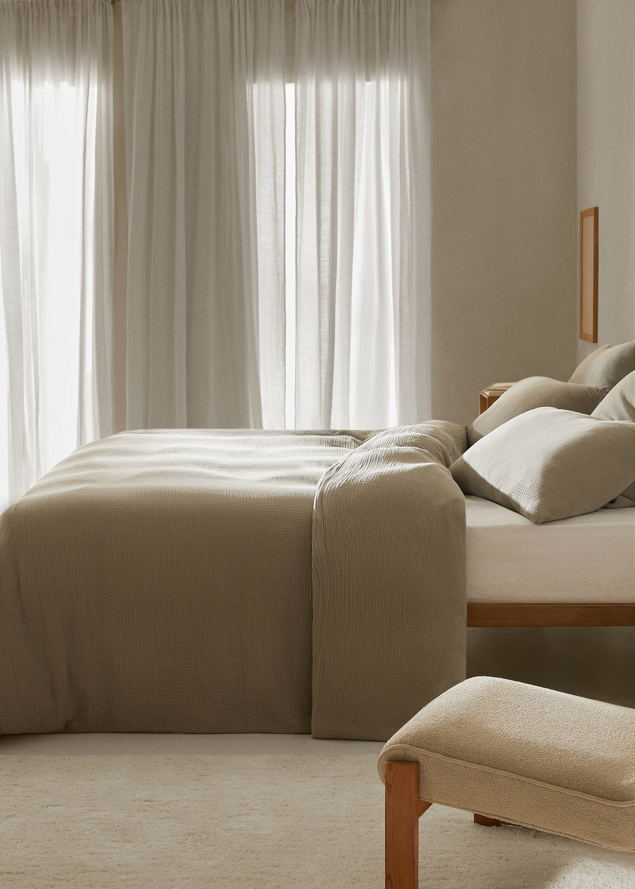 Housse de couette gaze coton lit 180/200 cm - Plan général