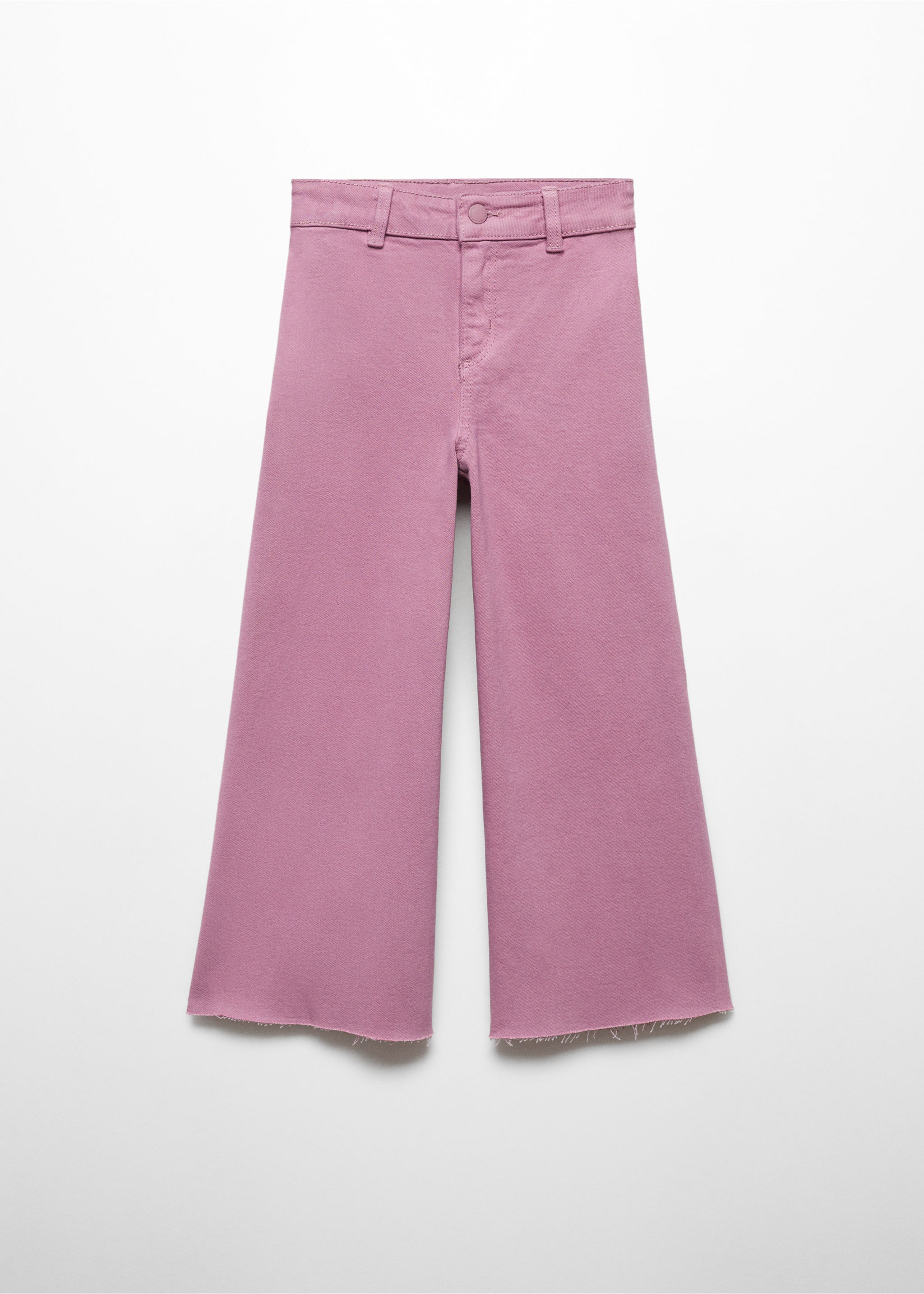 Frayed hem culotte jeans - Article without model