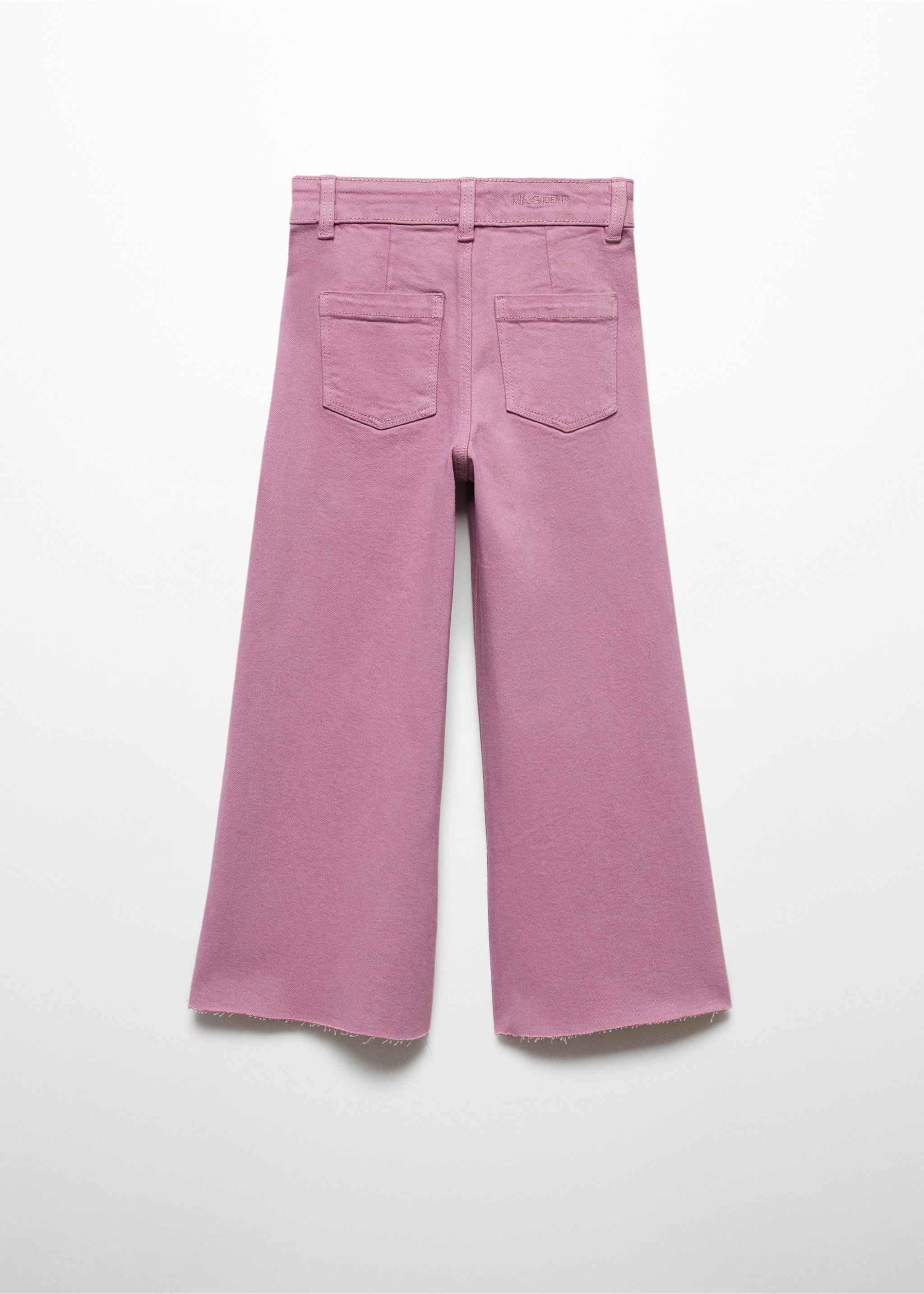 Frayed hem culotte jeans - Reverse of the article