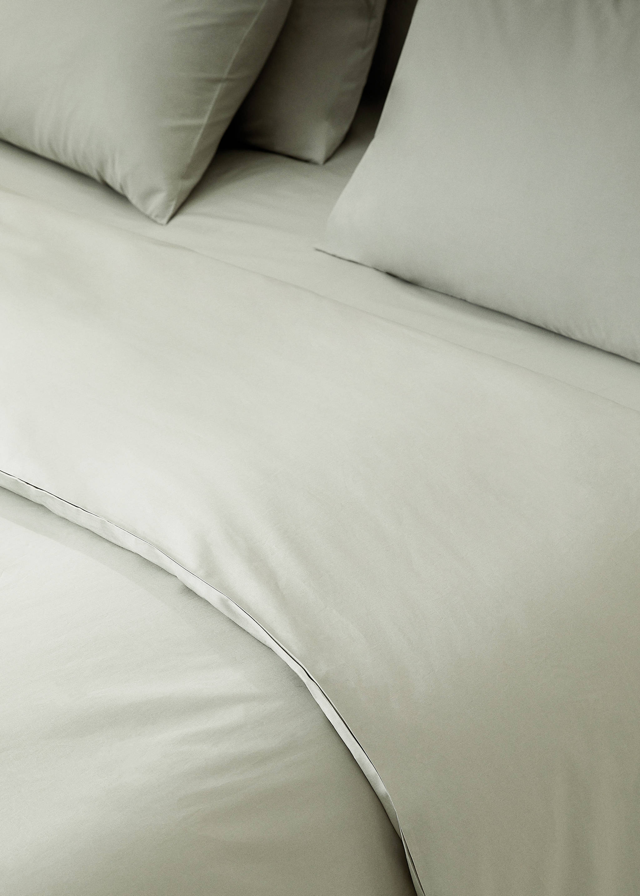 Cotton percale duvet cover (300 threads) 90cm bed - Details of the article 7