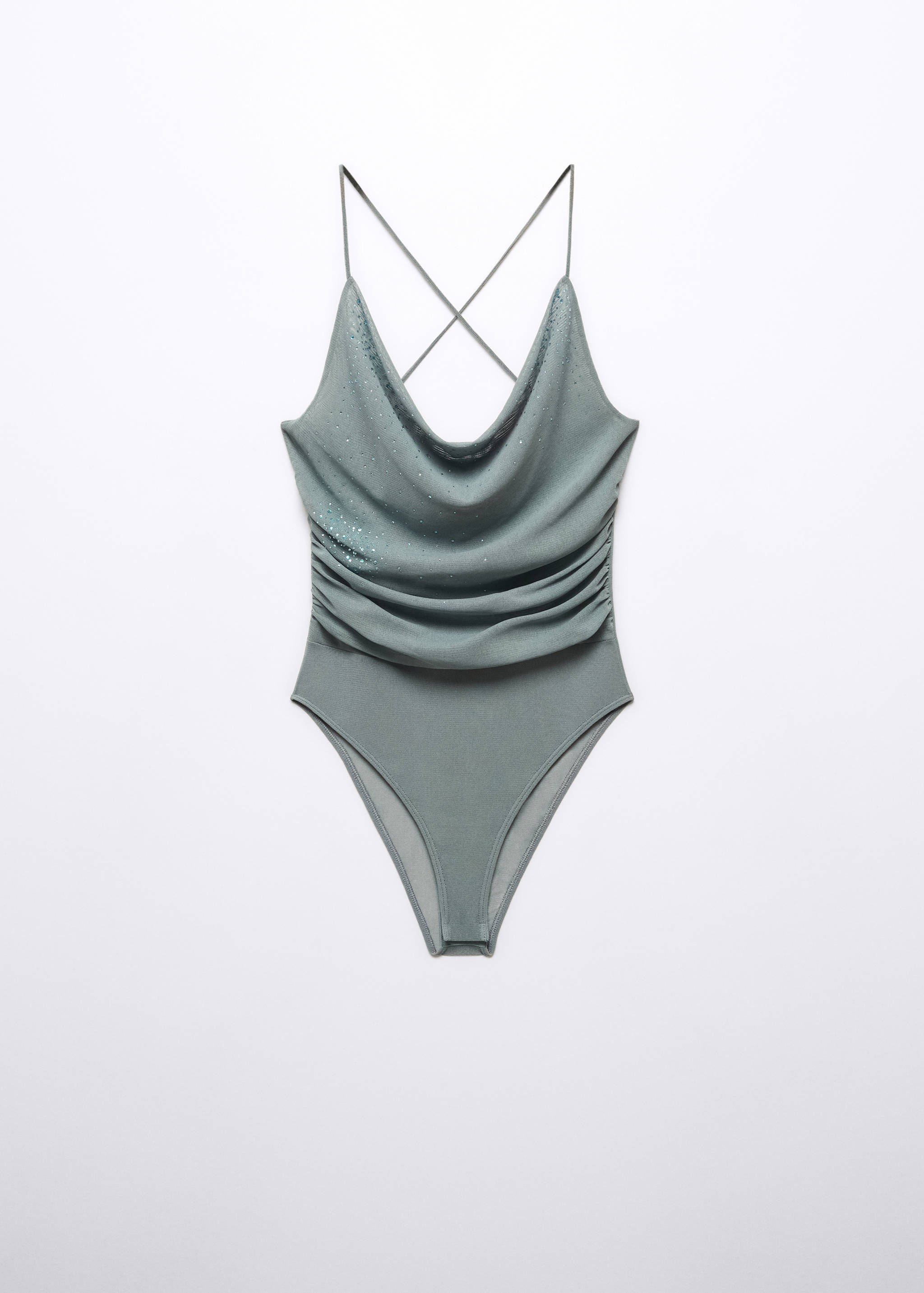 Body drapé détail strass - Article sans modèle
