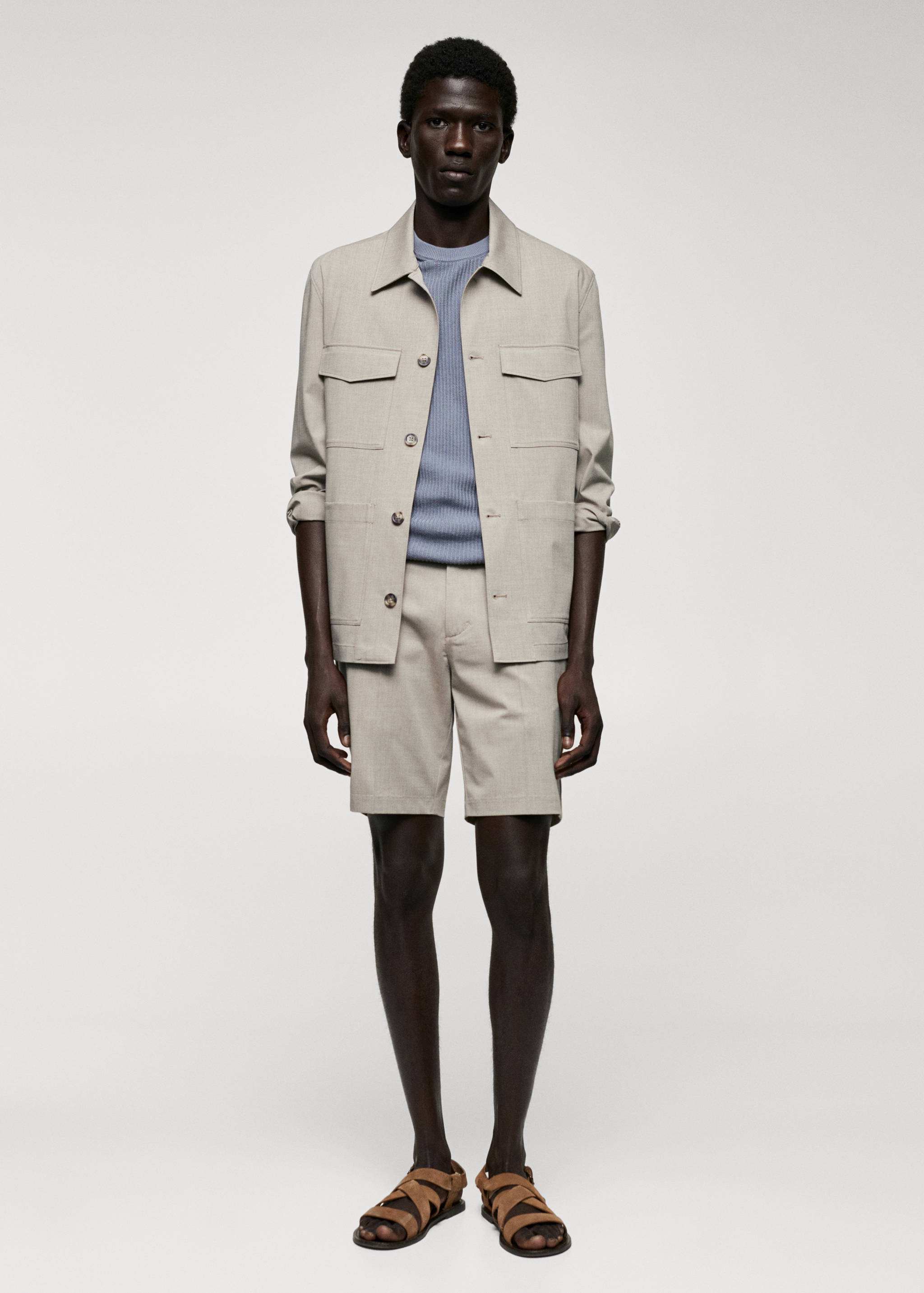 Lightweight pocket jacket - General plane