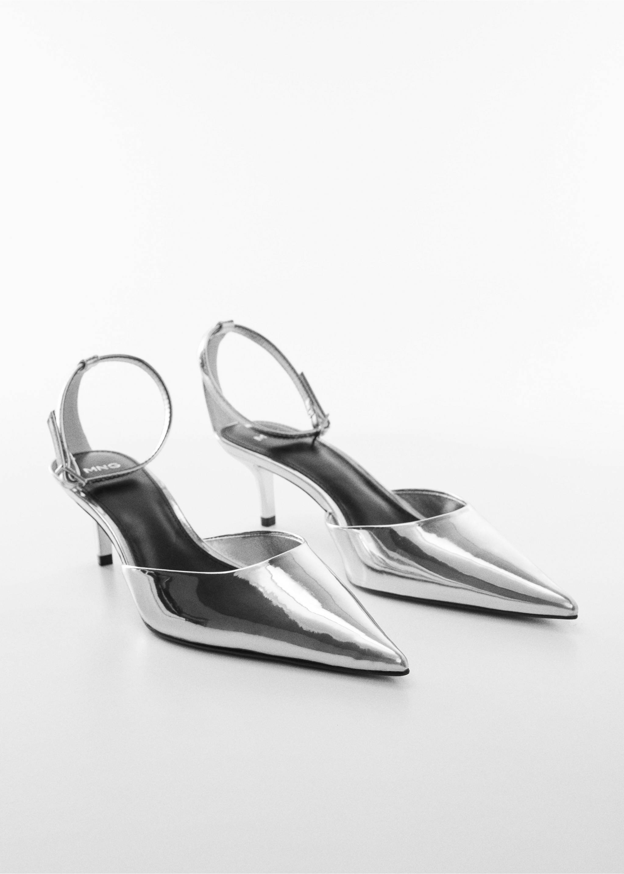Metallic heel shoes - Medium plane, Silver. Ref: 57022511-00.