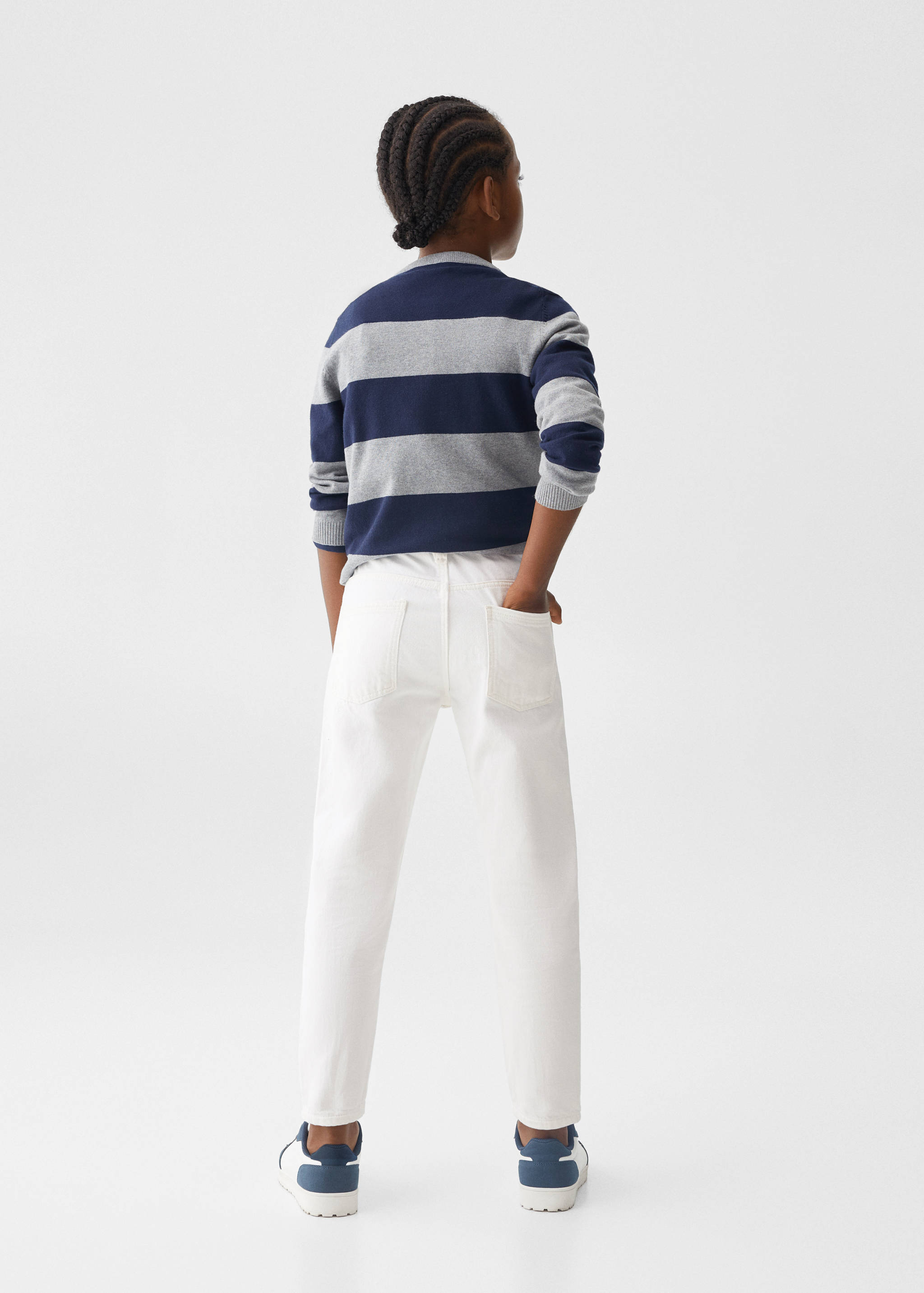 Dad decorative ripped jeans - Reverse of the article