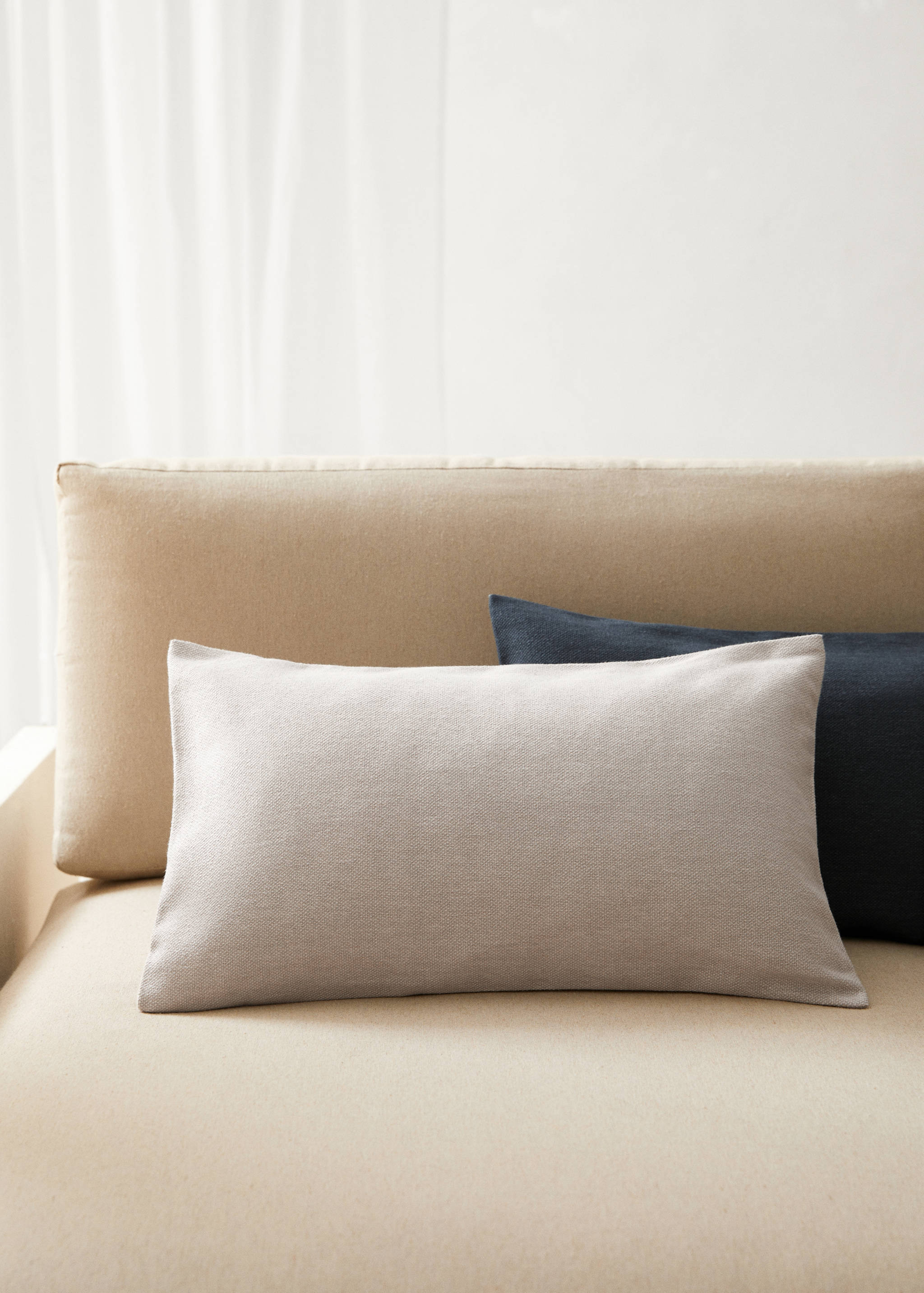 100% cotton cushion cover 30x50cm - General plane