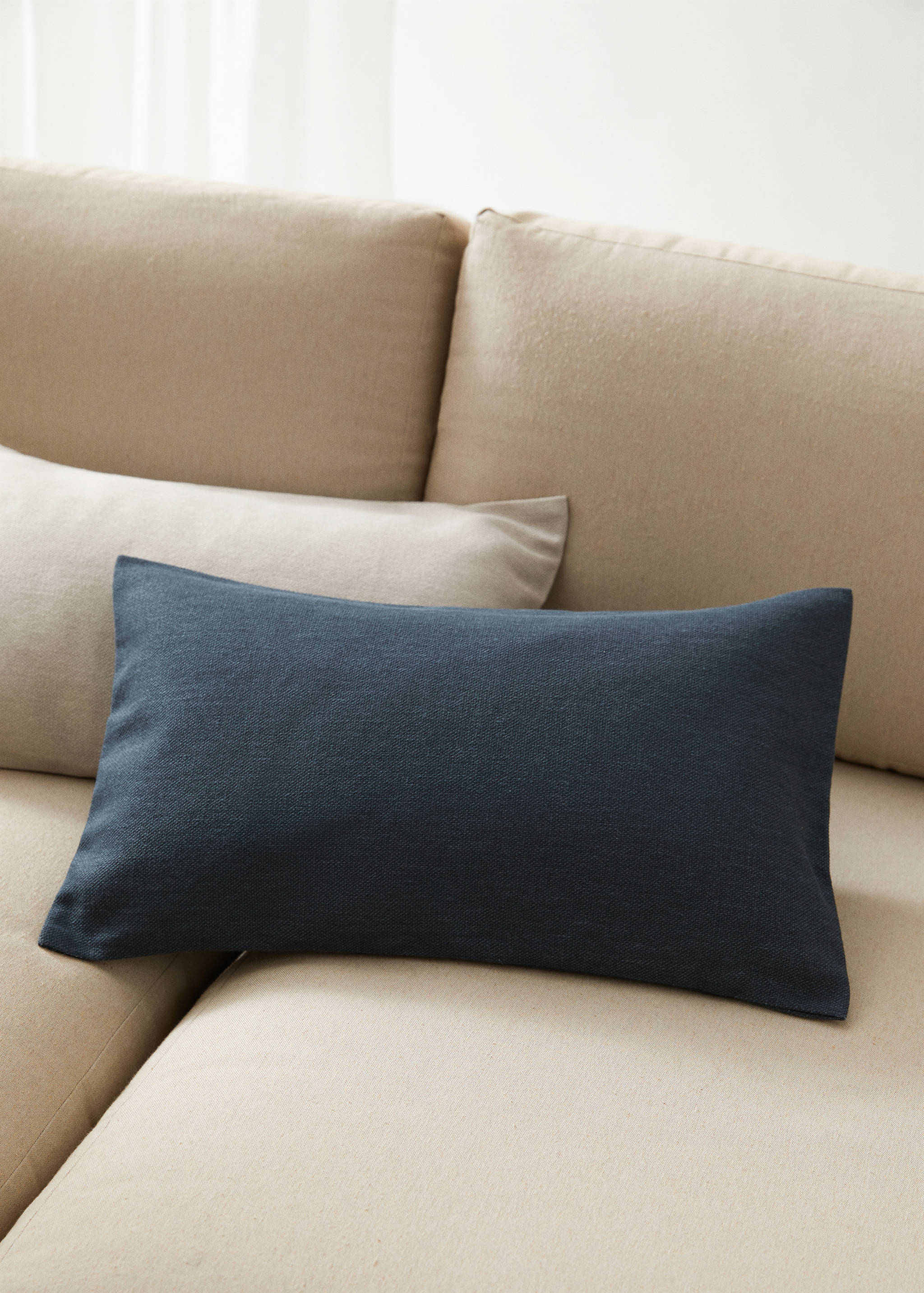 100% cotton cushion cover 30x50cm - General plane