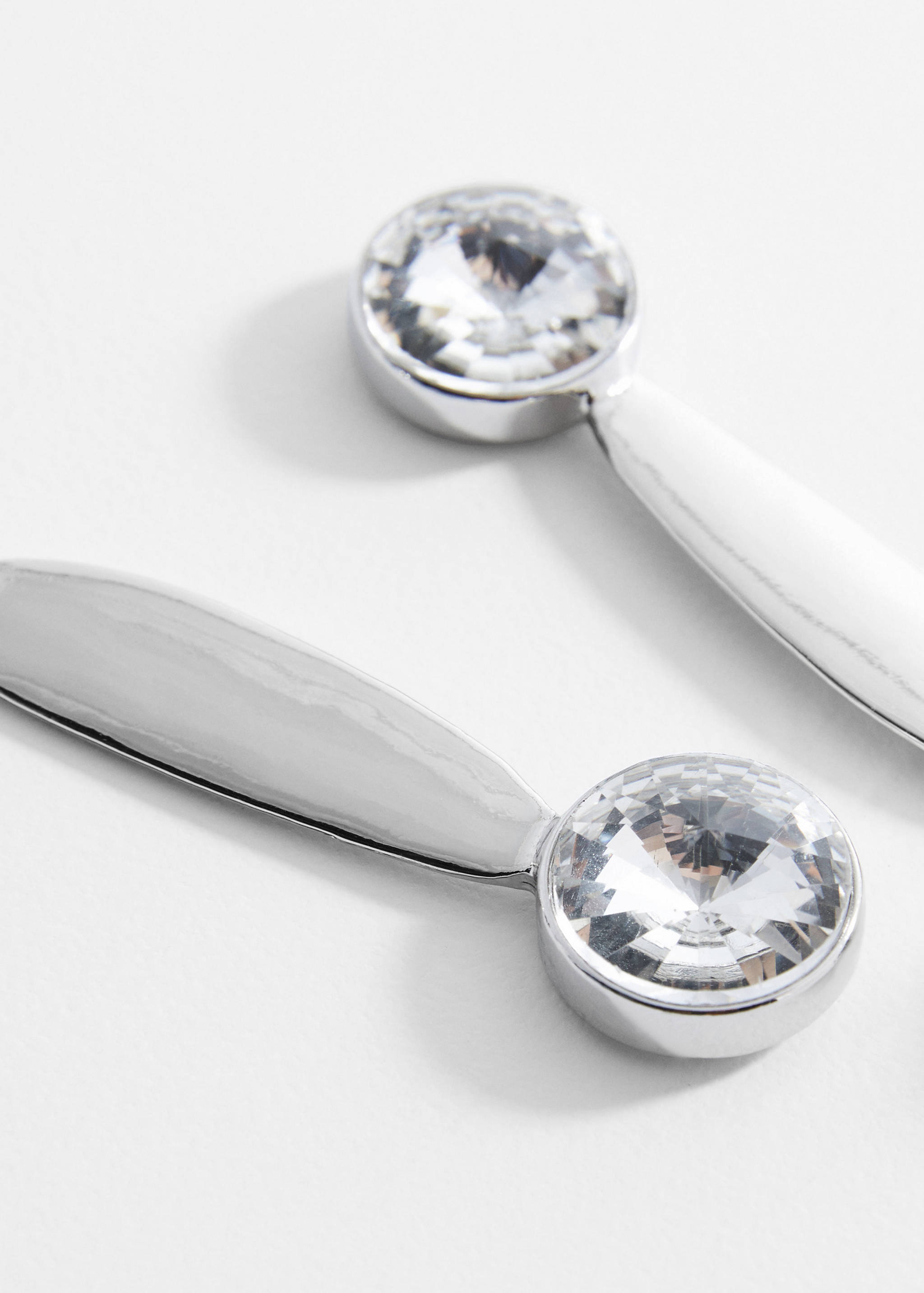 Boucles d'oreilles pendantes cristaux - Détail de l'article 1