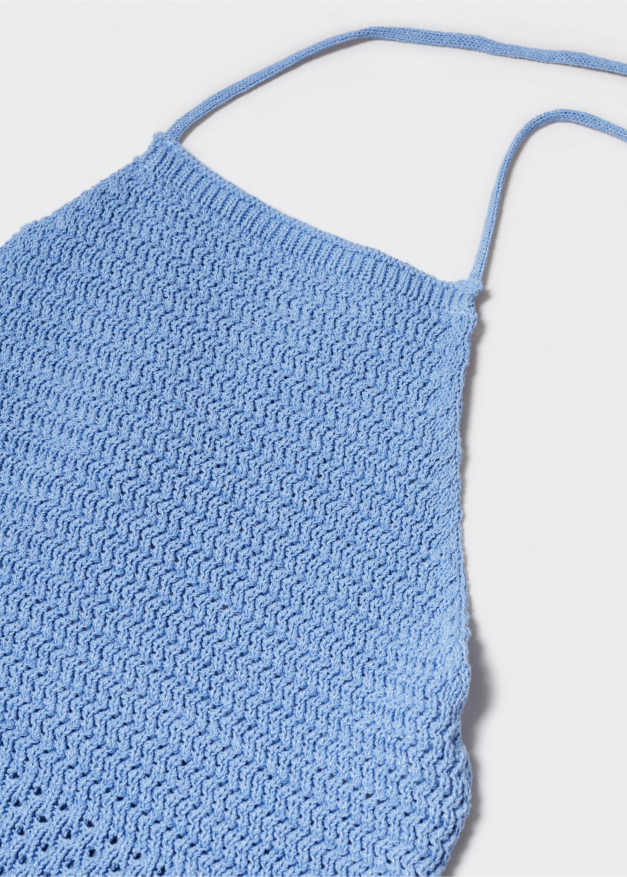 Neckholder-Crochet-Top - Detail des Artikels 8, Himmelblau. Ref: 57022881-00.