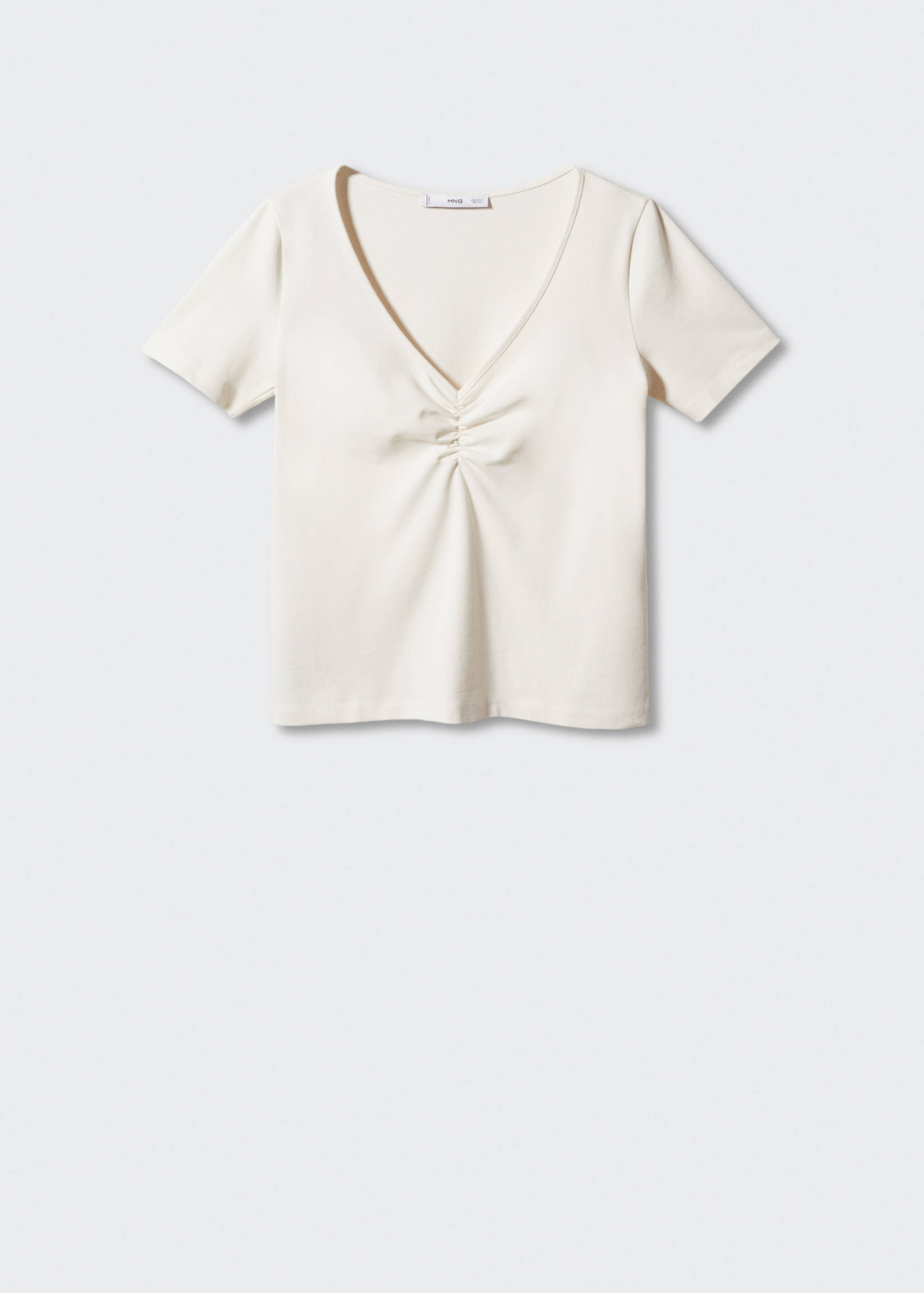 Camiseta algodón detalle fruncido - Artículo sin modelo