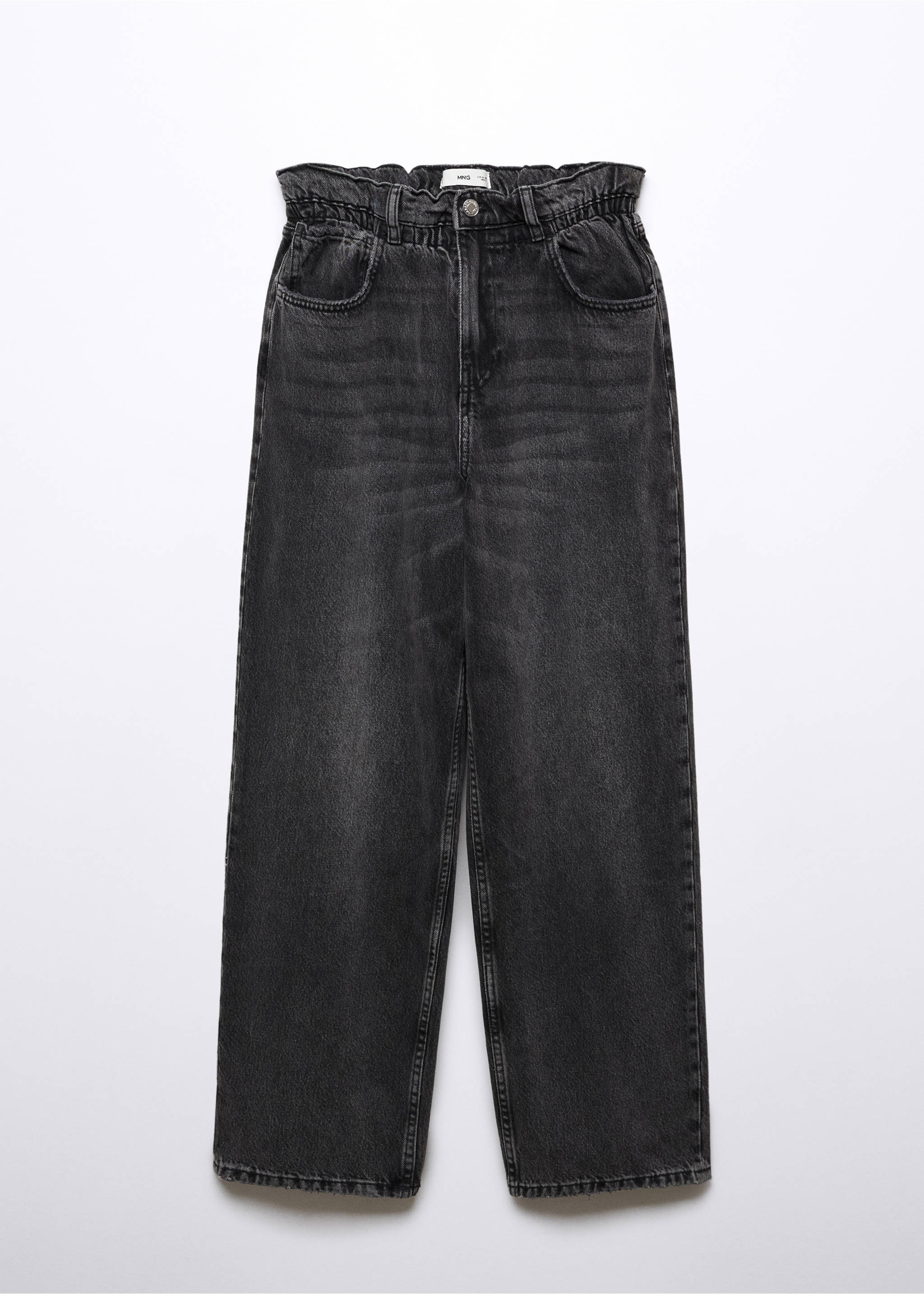 Slouchy Jeans mit Stretchbund - Artikel ohne Model, Black denim. Ref: 57022896-00.