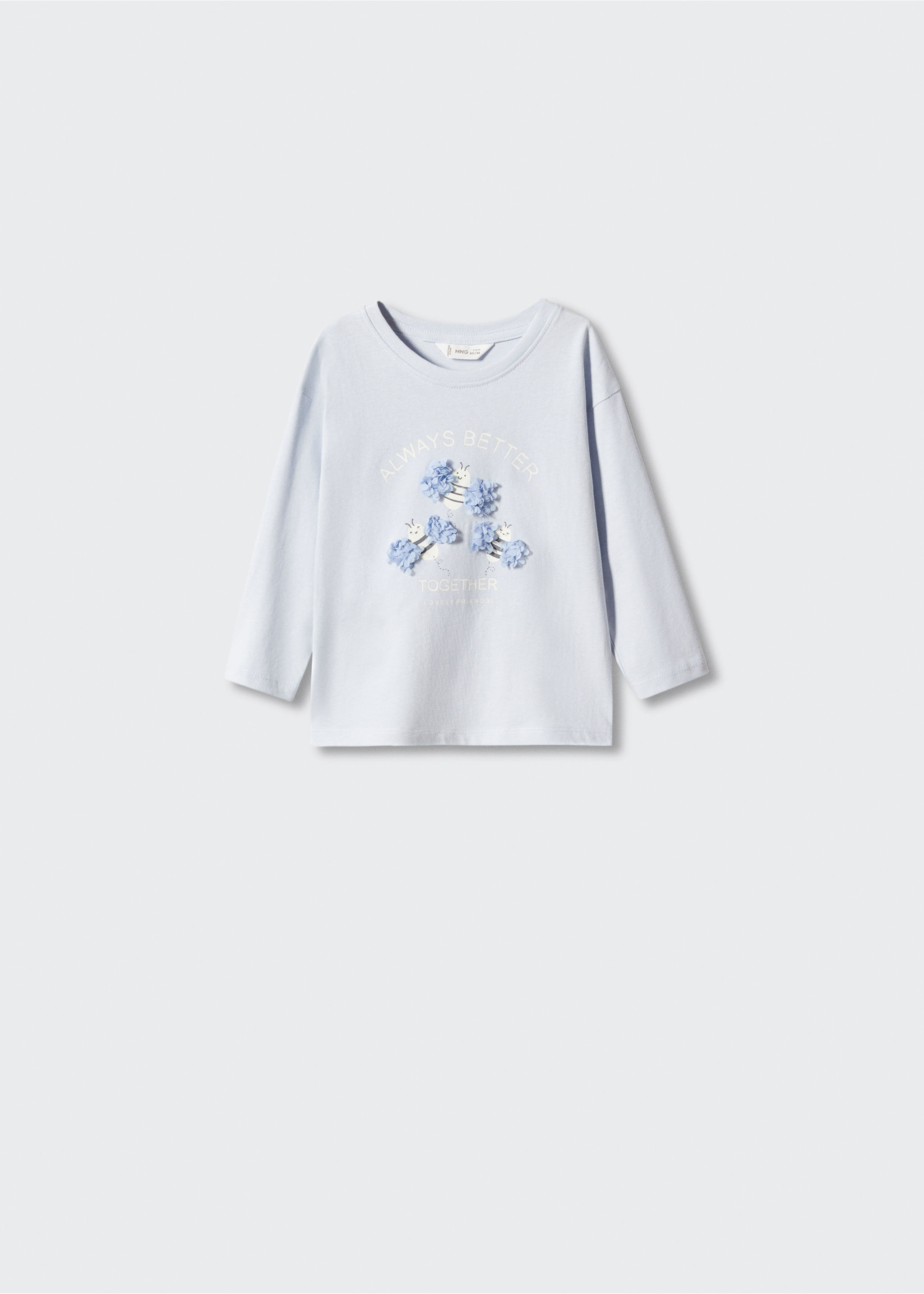 Camiseta manga larga relieve - Artículo sin modelo