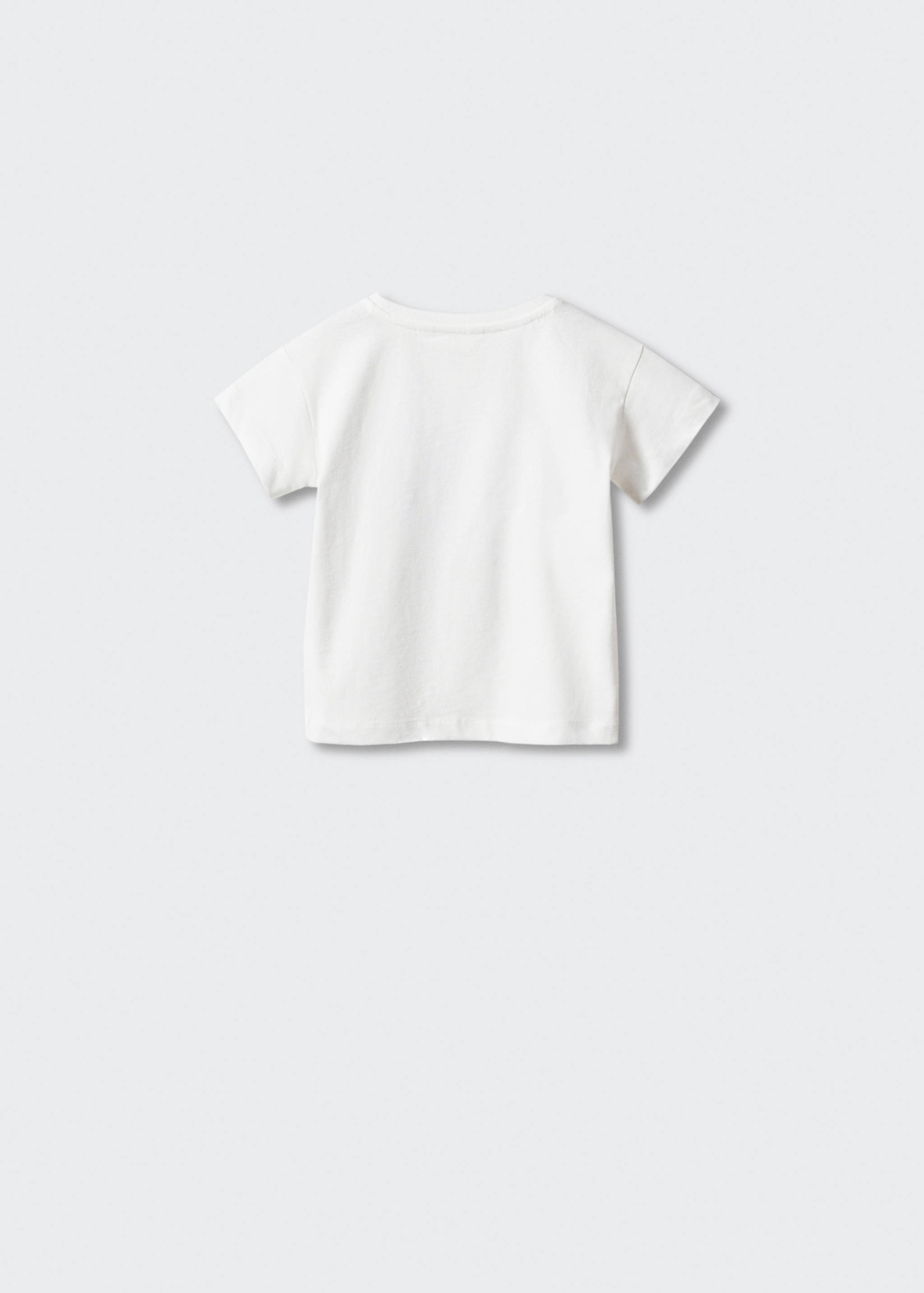 Printed cotton-blend T-shirt - Reverse of the article