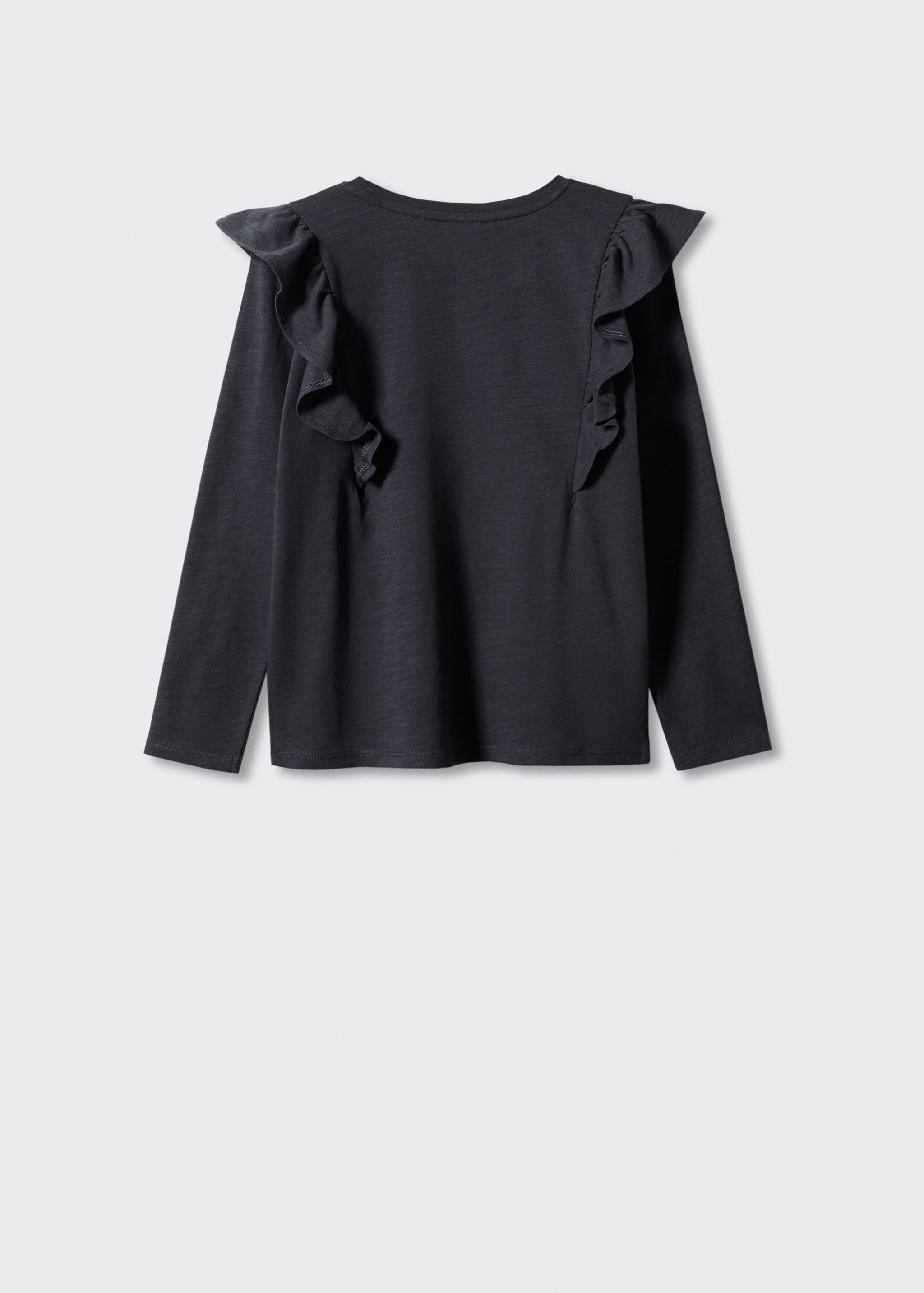 Long -sleeved t-shirt with ruffles - Reverse of the article