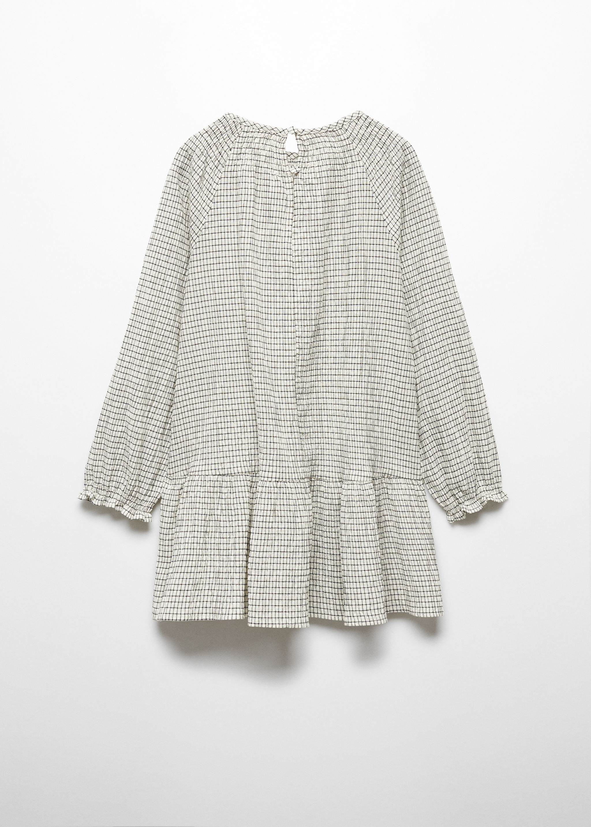 Robe imprimée carreaux - Verso de l’article