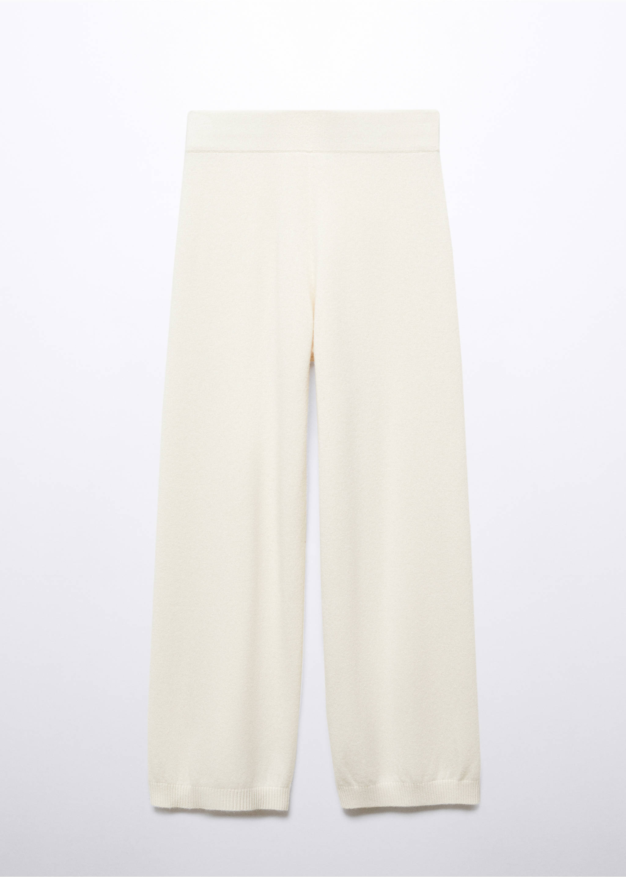 Hose aus 100 % Kaschmir - Artikel ohne Model, Cremeweiß. Ref: 57023276-00.