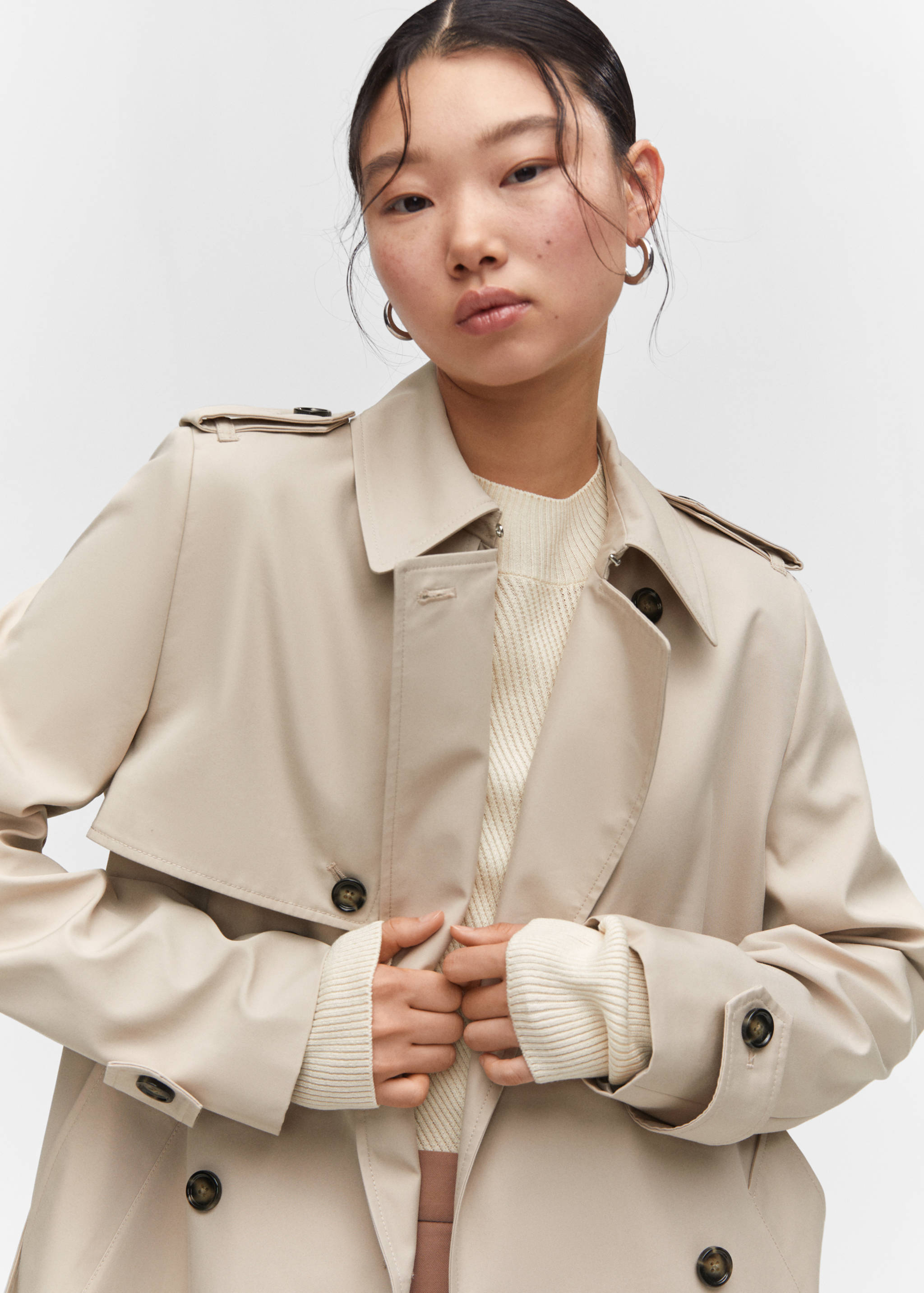 Trench impermeable doble botonadura - Detalle del artículo 4