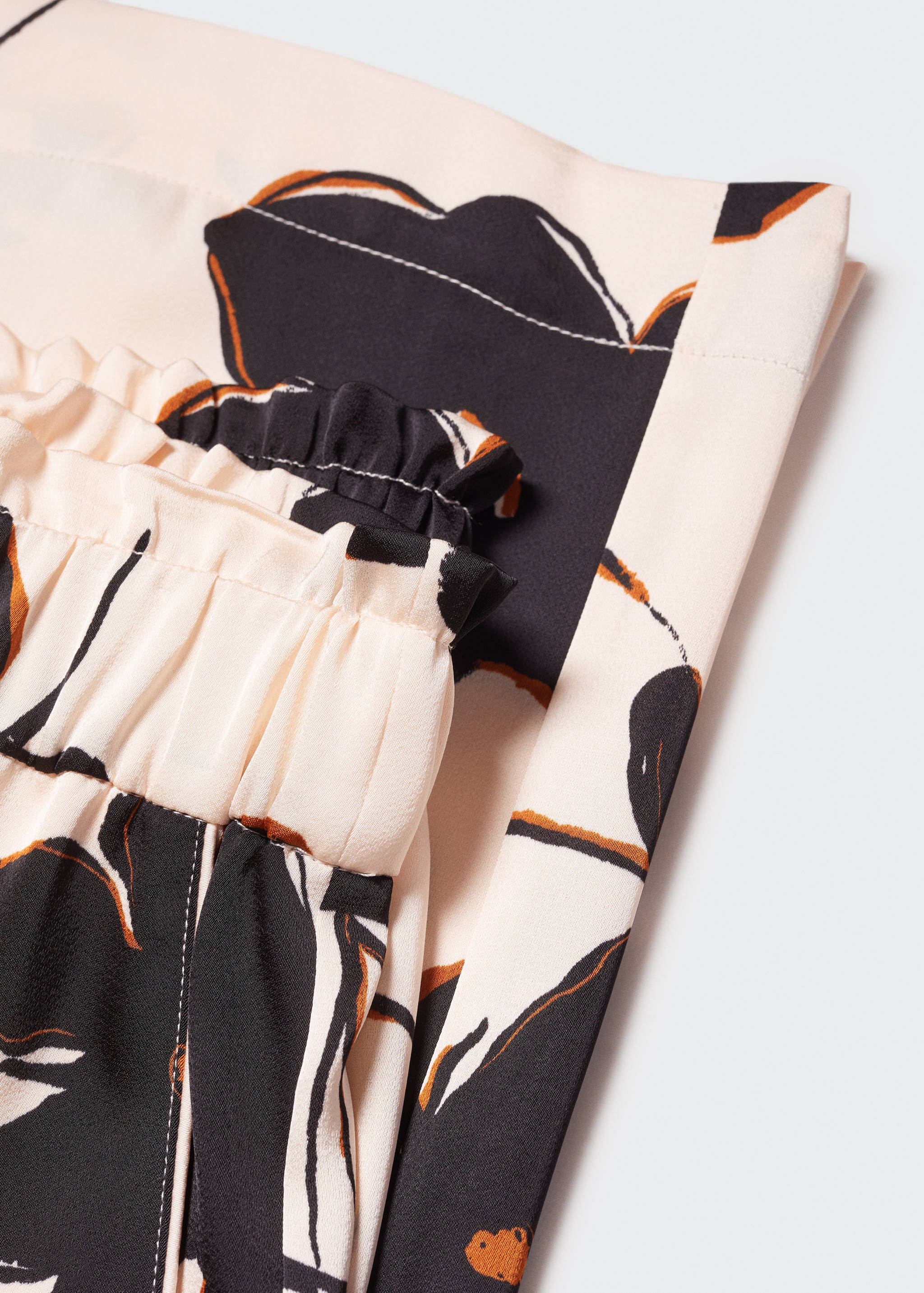 Wide leg printed pants - Details of the article 8