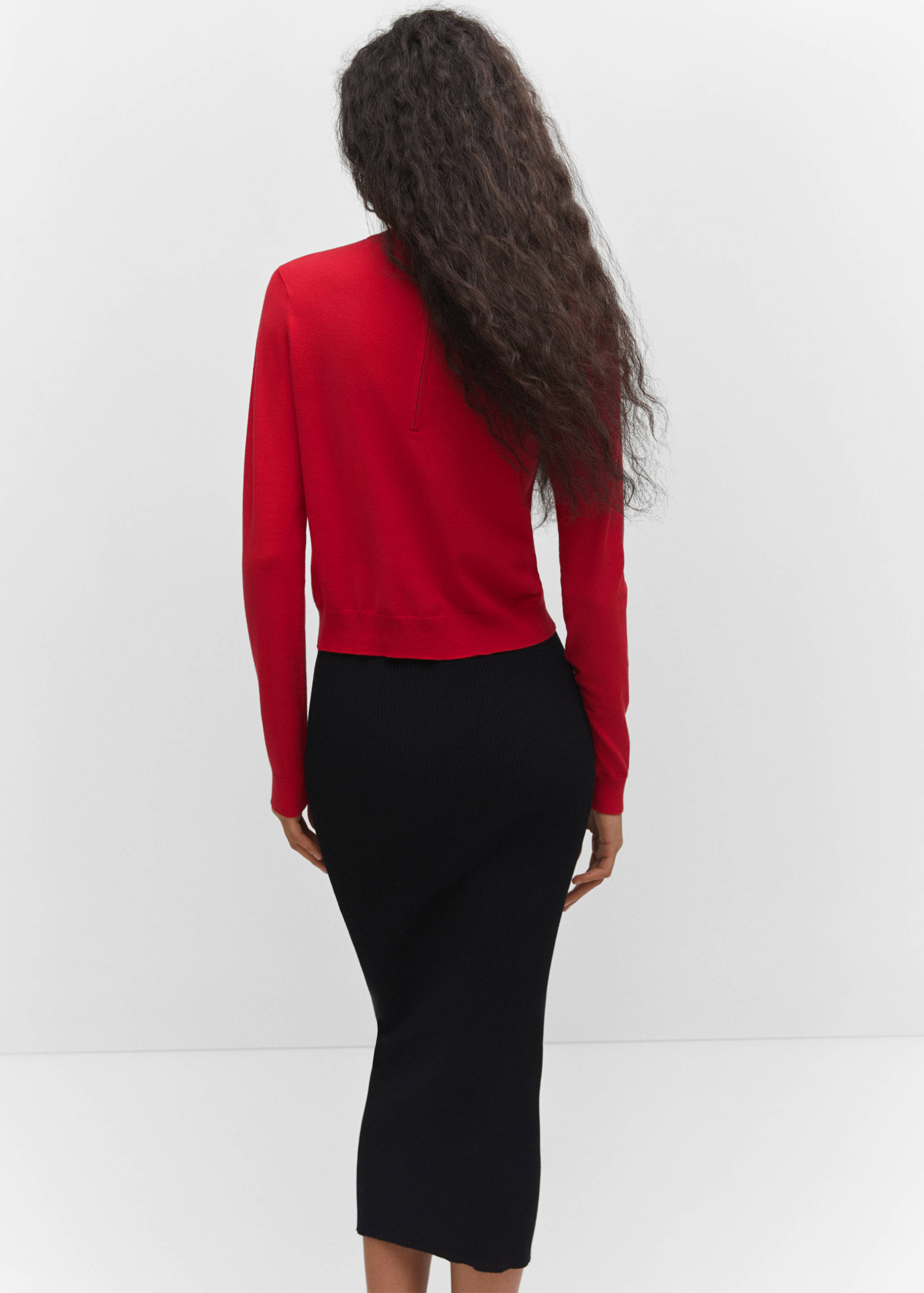 Jersey punto fino cremallera - Reverso del artículo