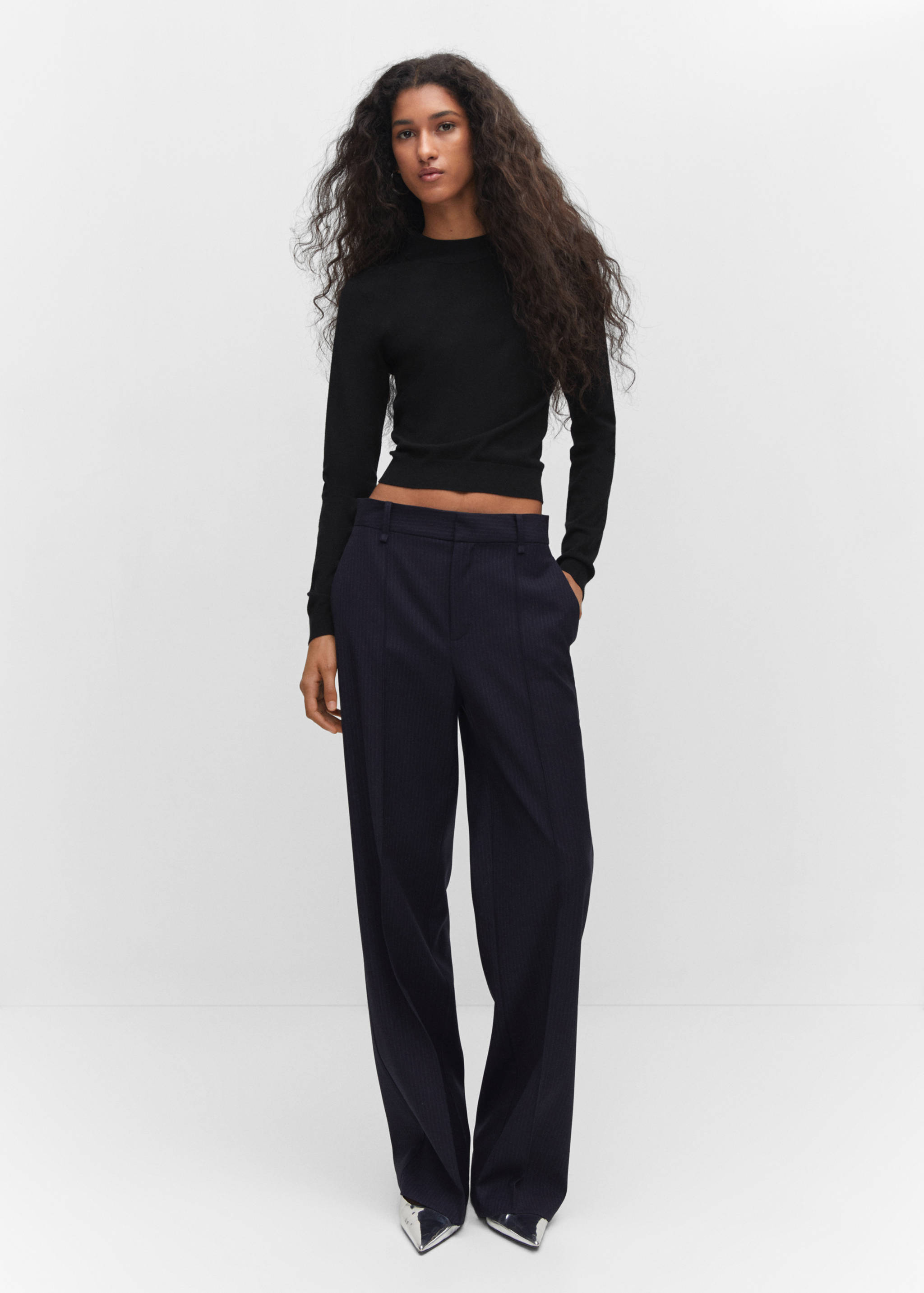 Jersey punto fino cremallera - Plano general