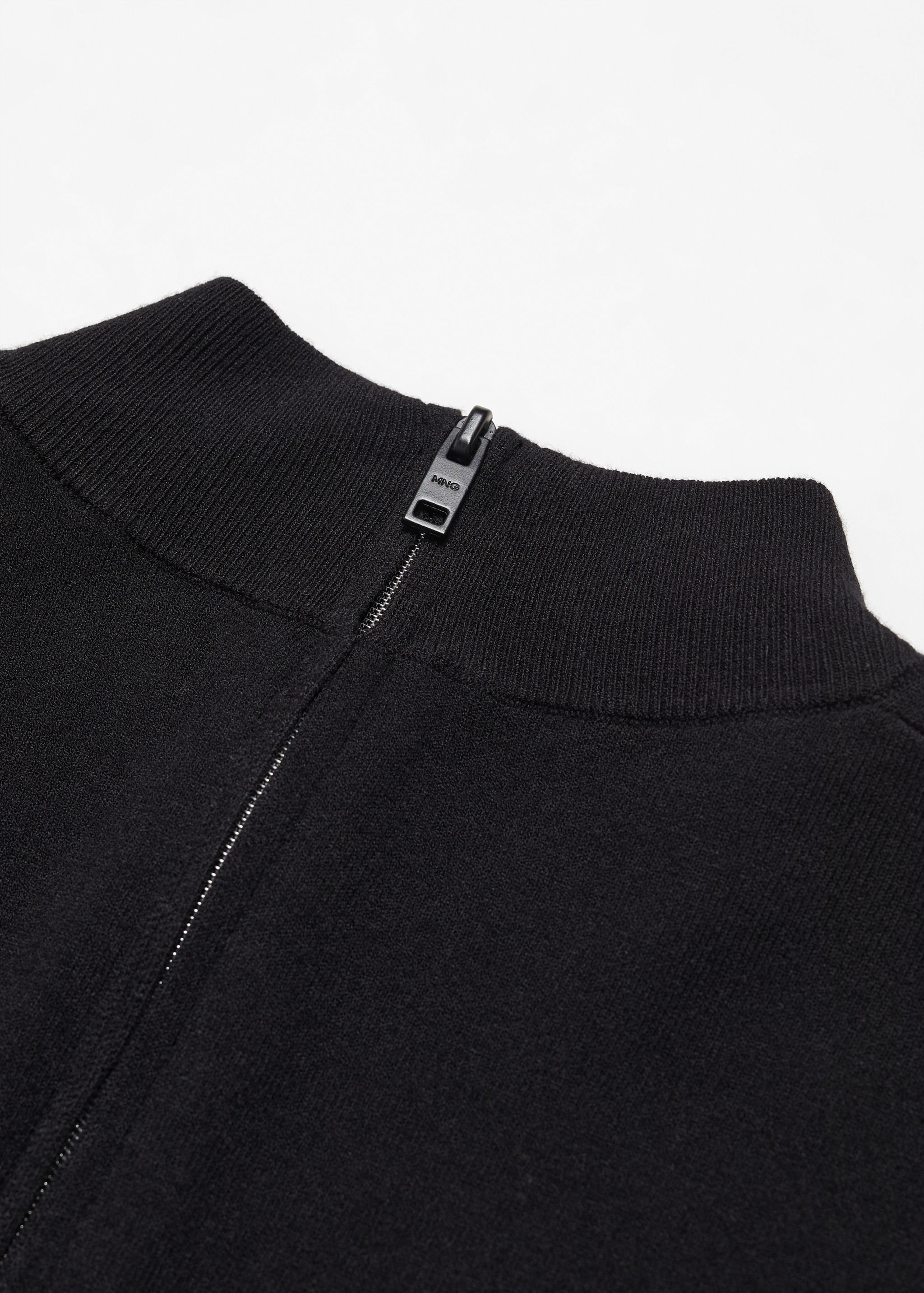 Fine-knit sweater with zip - Details of the article 8