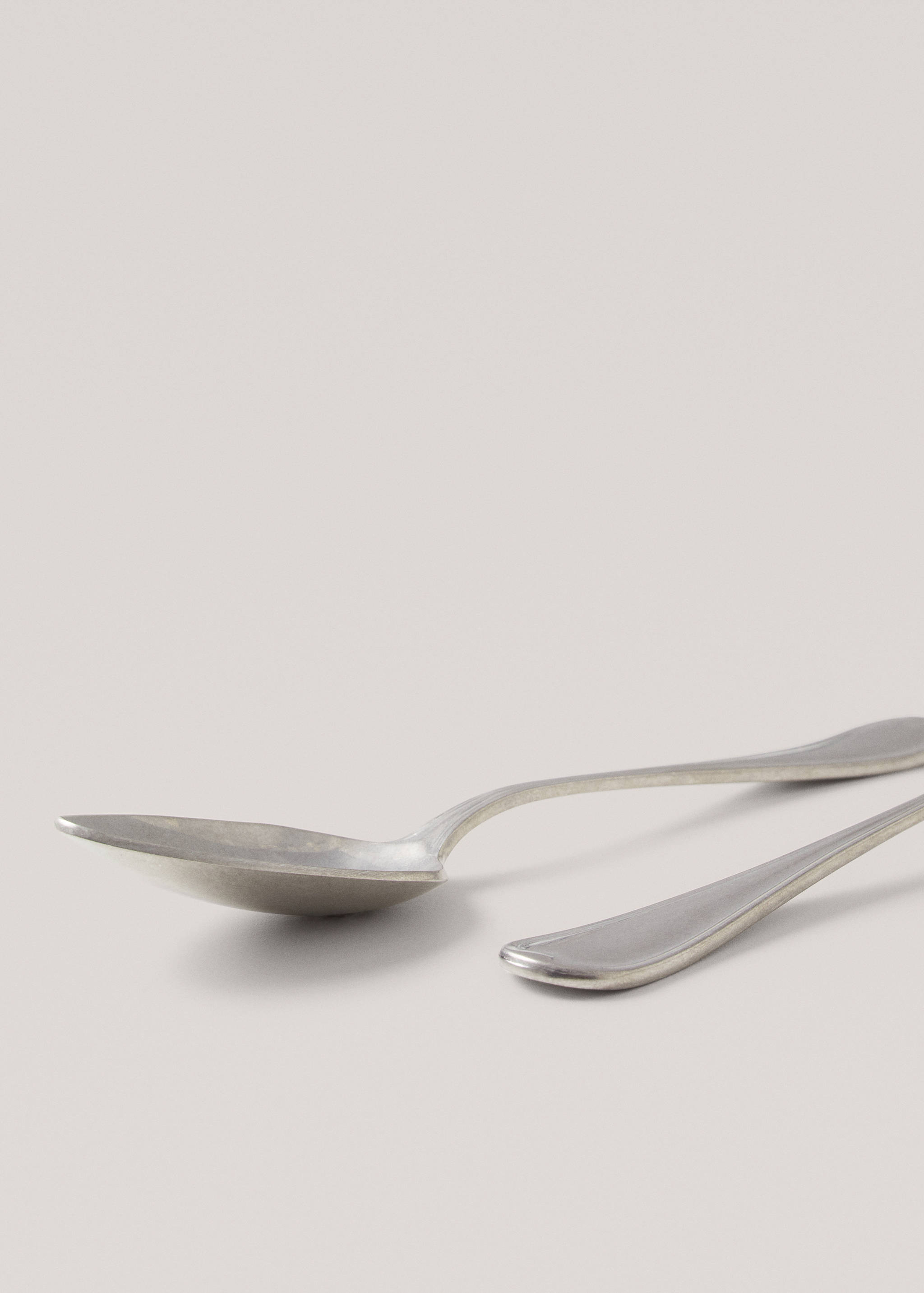 Pack 4 culleres de postres plata vella - Detall de l'article 1