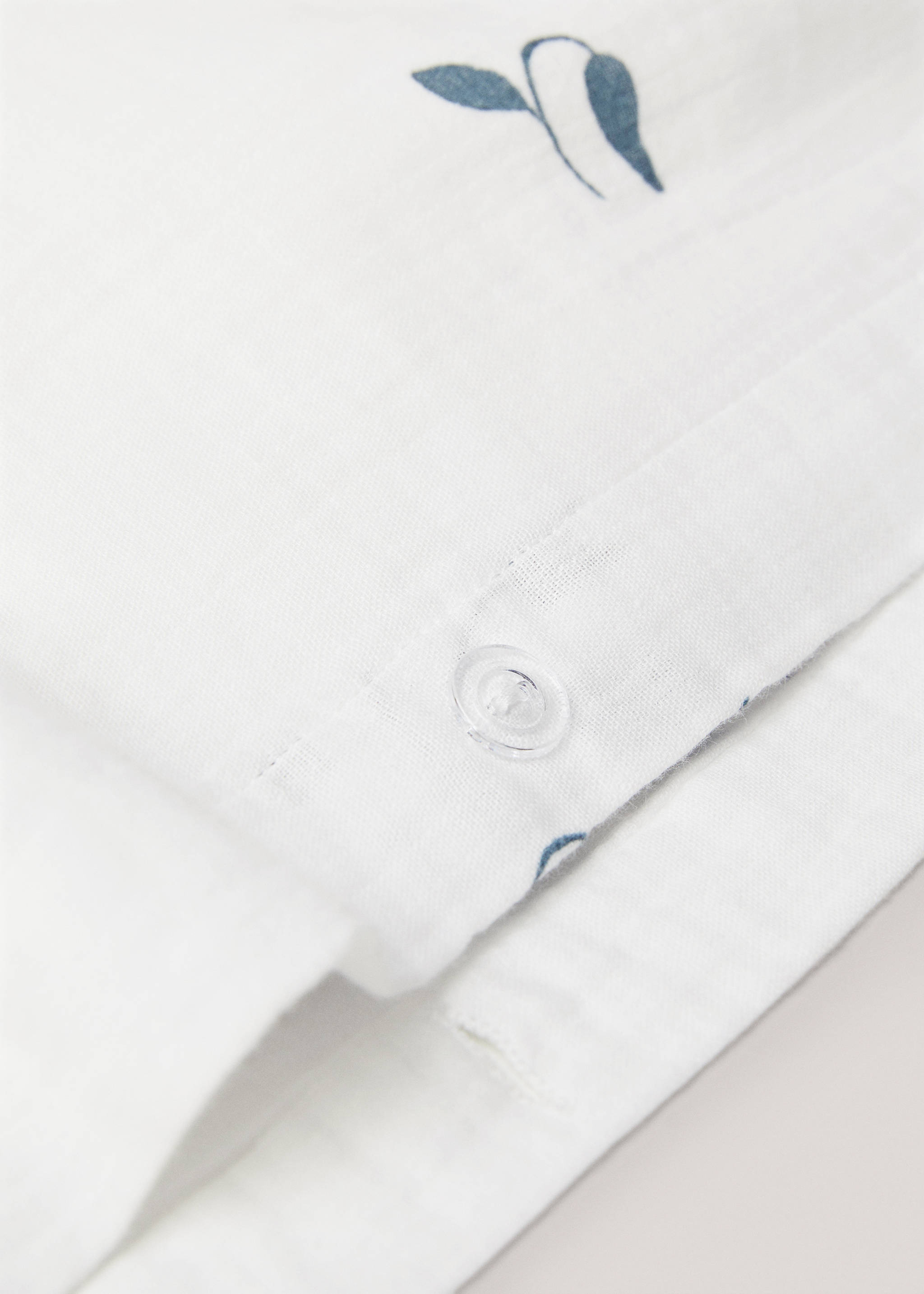 Duvet cover with floral design for King bed - Details of the article 1