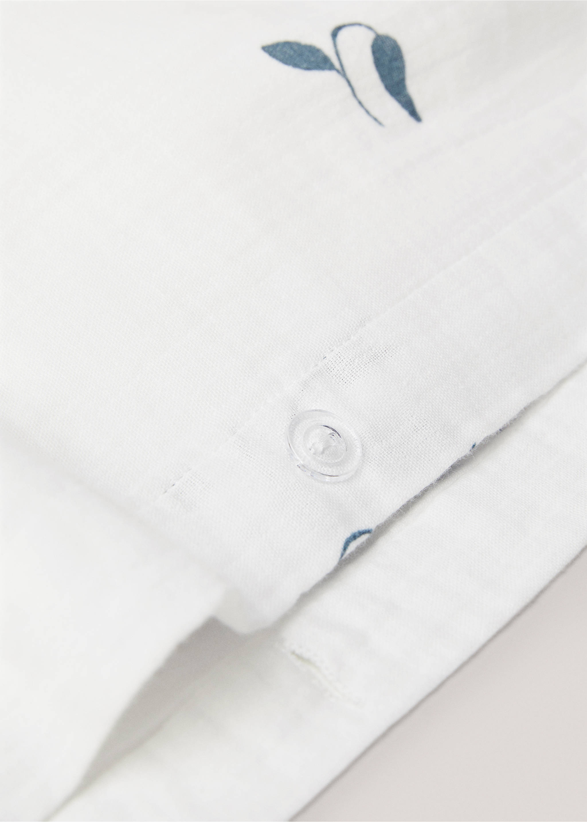 Blommigt påslakan 135 cm säng - Detaljer om artikeln 1, Blå. Ref: 57024045-00.