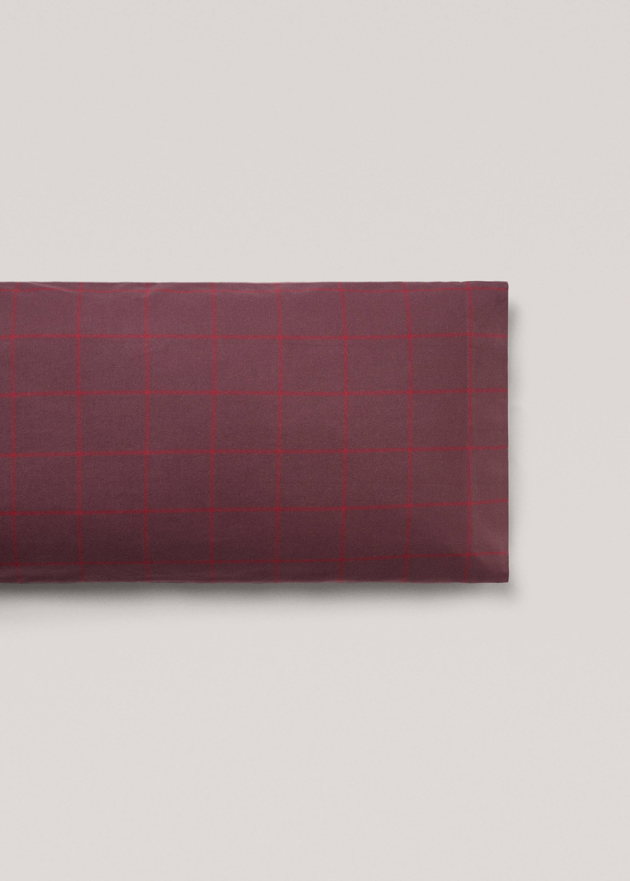 Rutigt örngott i flanell 45x110cm - Artikel utan modell