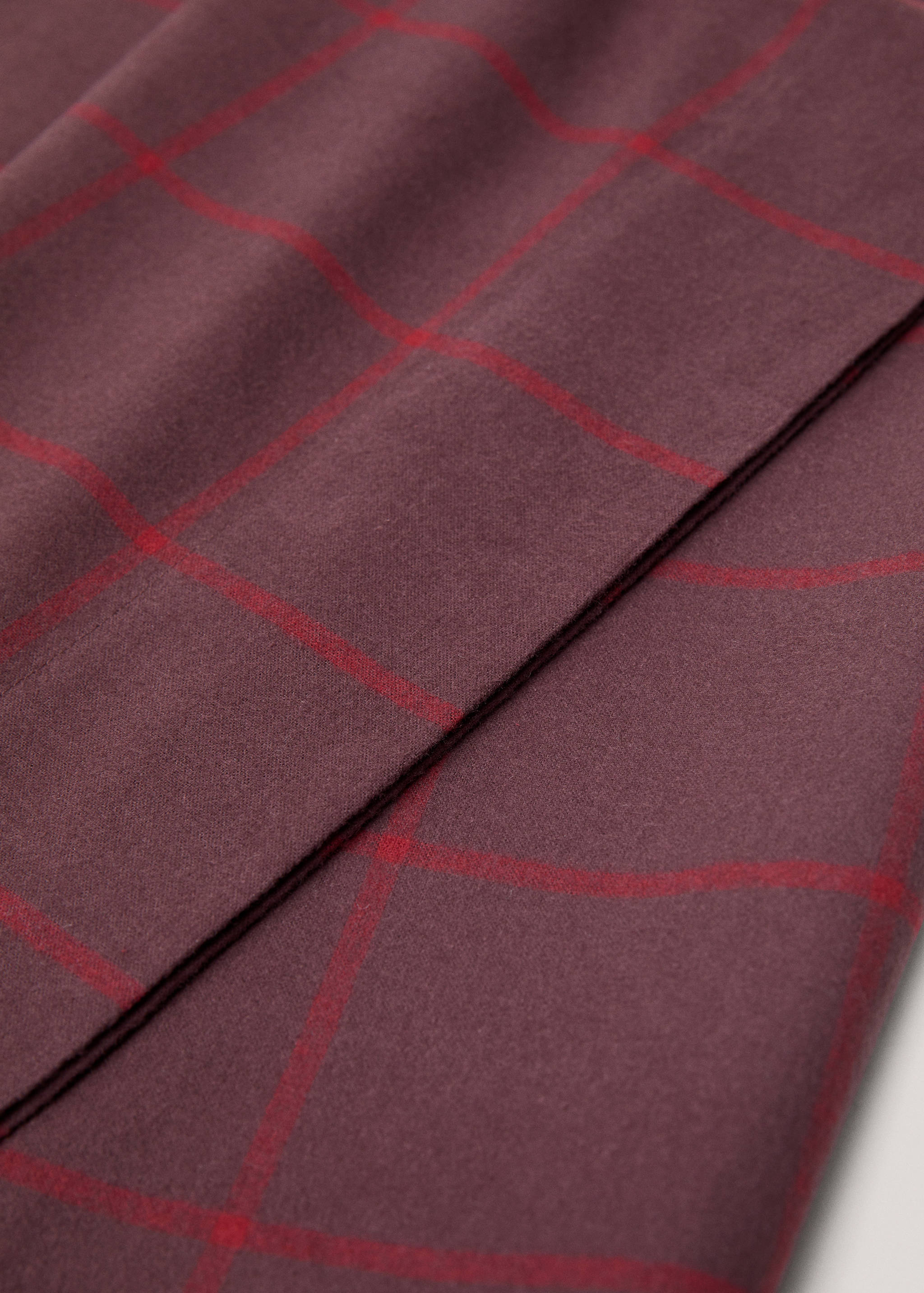 Rutigt örngott i flanell 45x110cm - Detaljer om artikeln 2