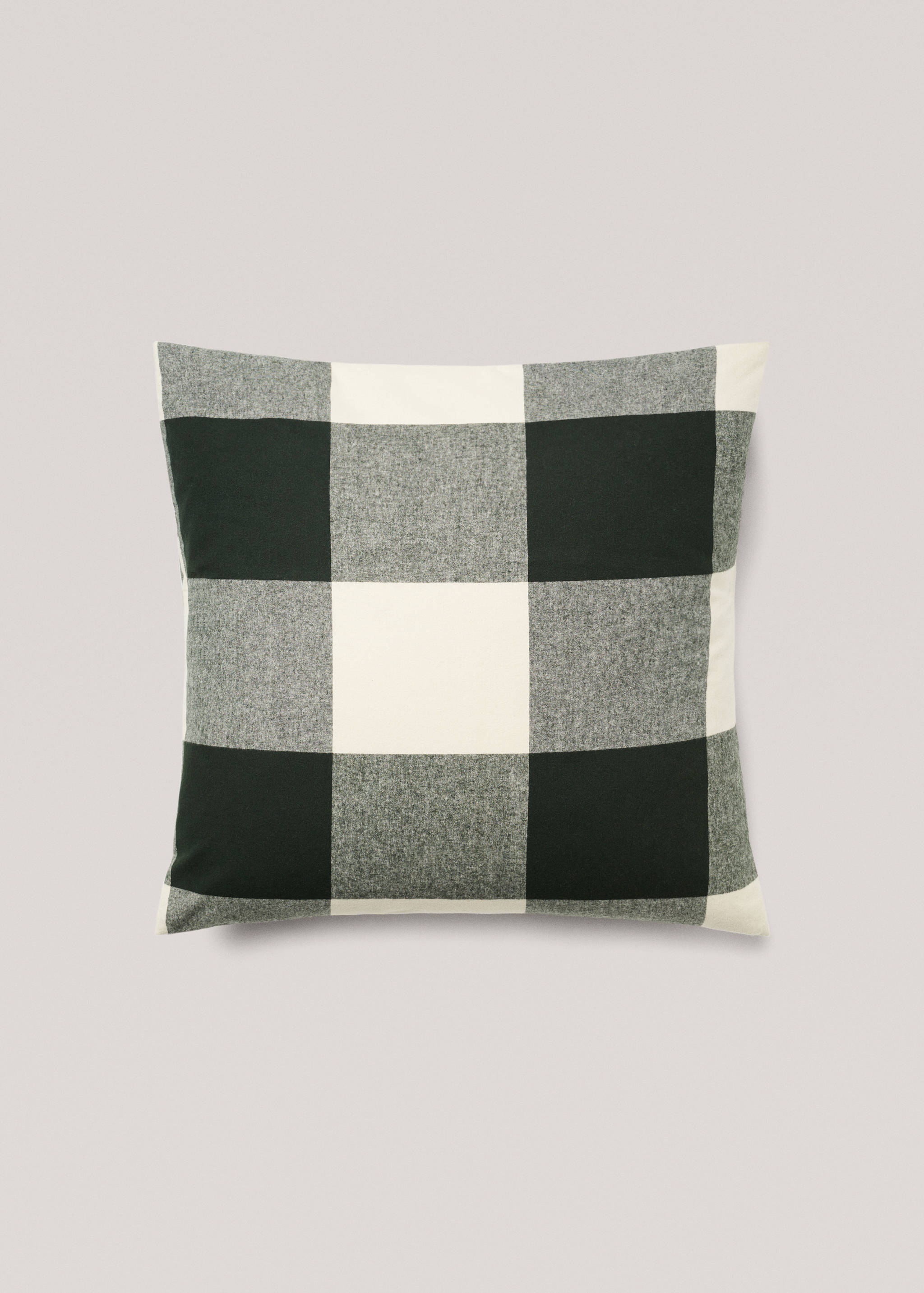 Taie d’oreiller flanelle carreaux 60x60 cm (Lot de 2) - Article sans modèle