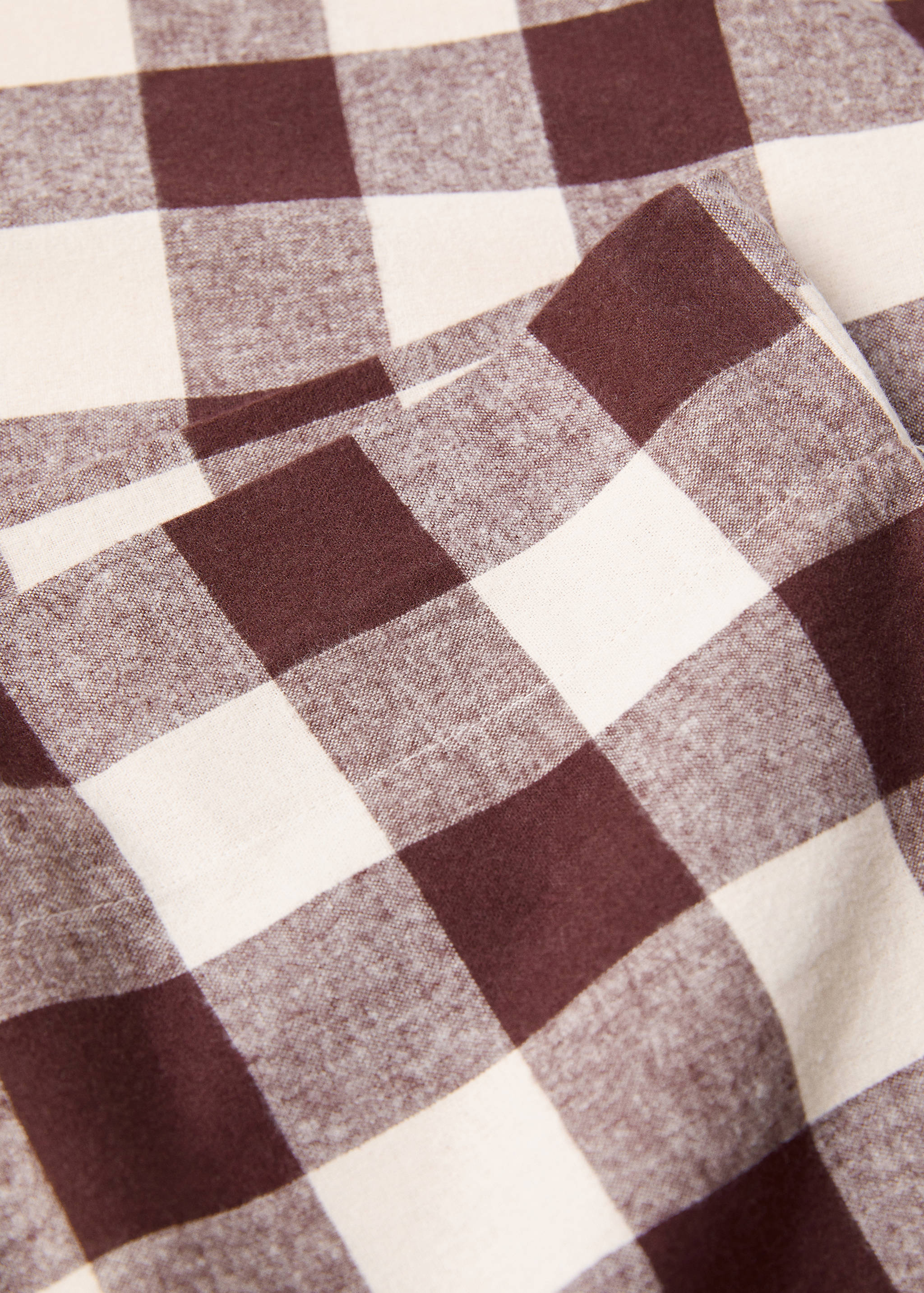 Tvåfärgat rutigt örngott flanell 45x110cm - Detaljer om artikeln 2