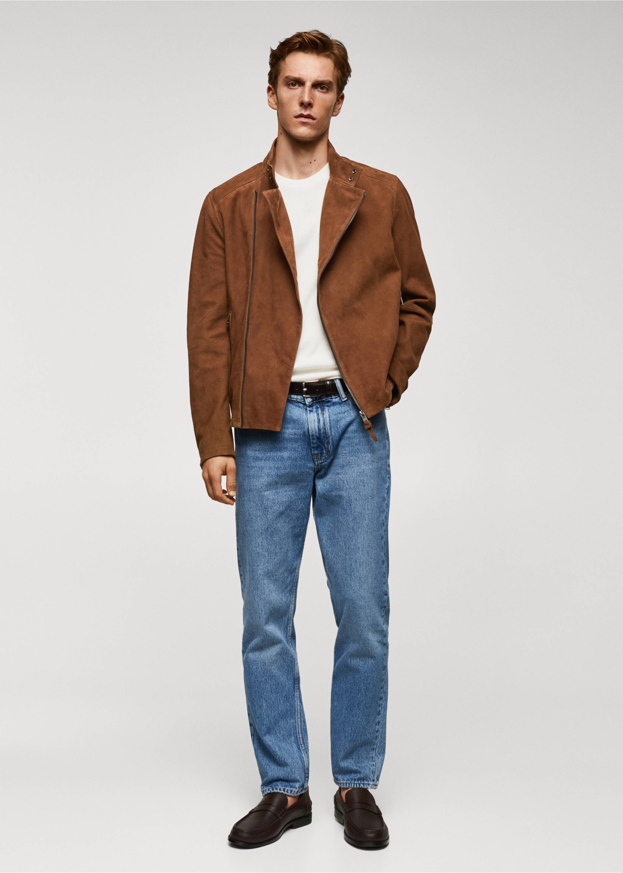 Perfect suede leather jacket - General plane, Brown. Ref: 57024385-00.