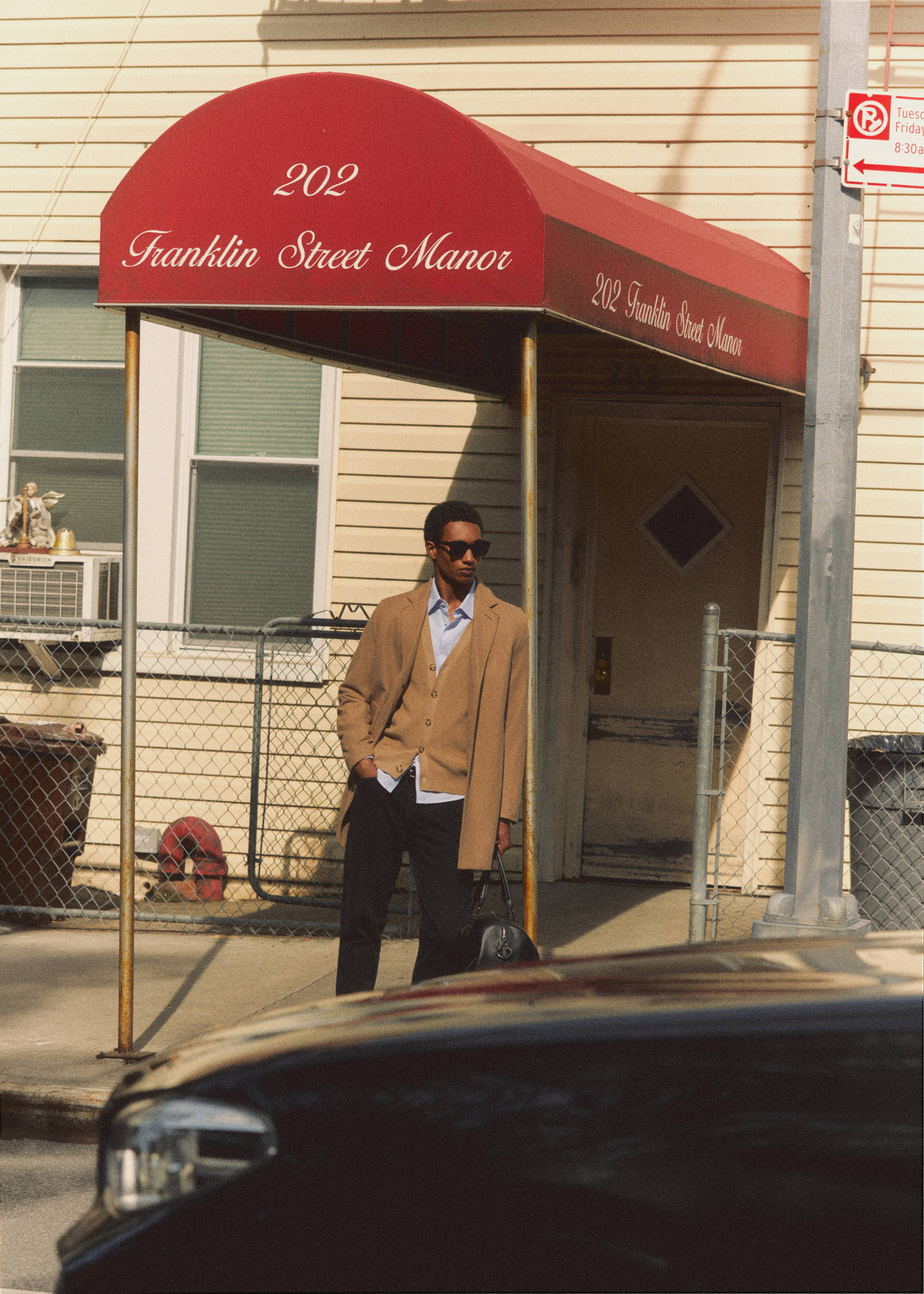 Manteau léger laine recyclée - Détail de l'article 5, Marron moyen. Ref: 57024387-00.