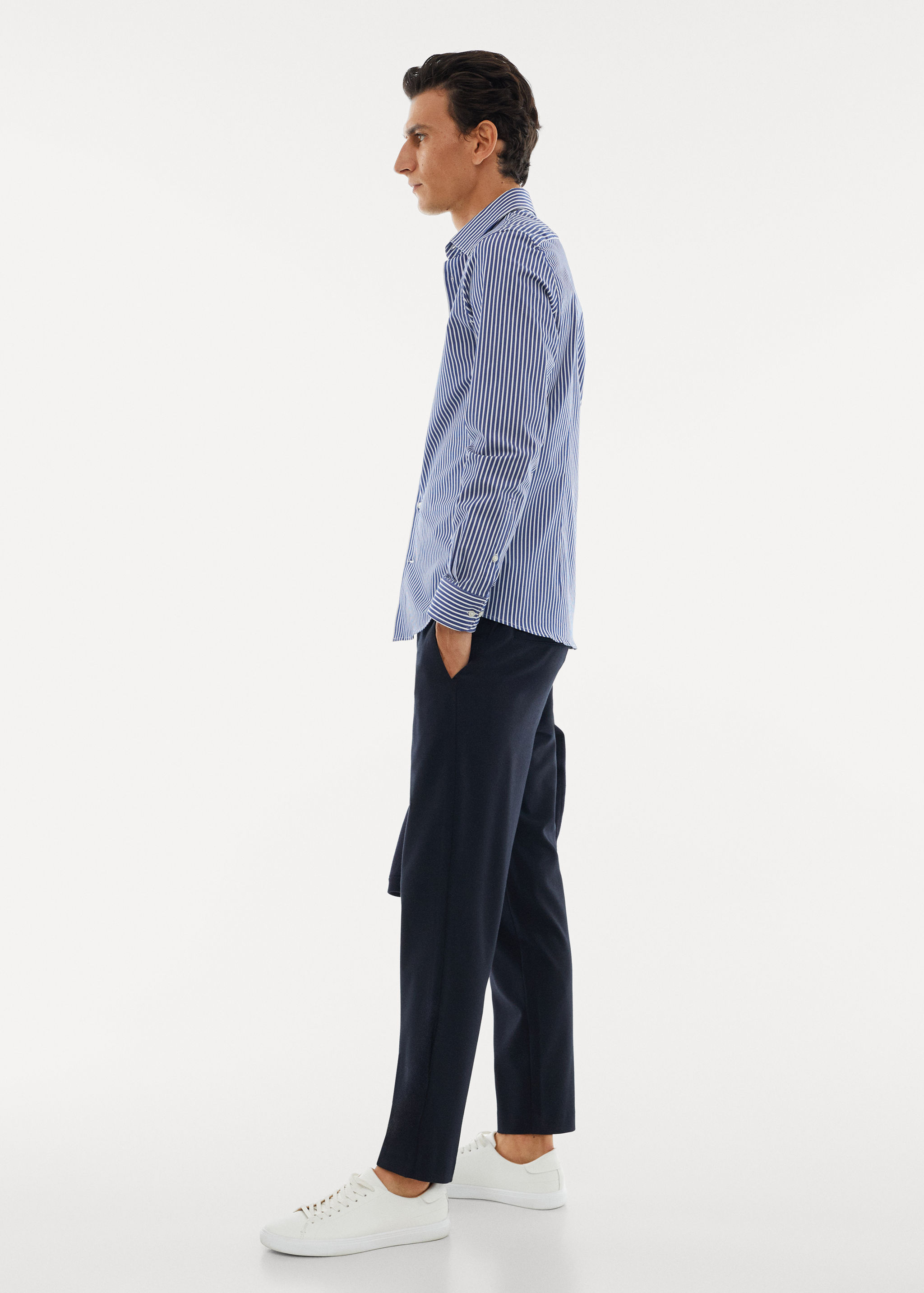 Chemise slim-fit rayures tissu stretch - Détail de l'article 2