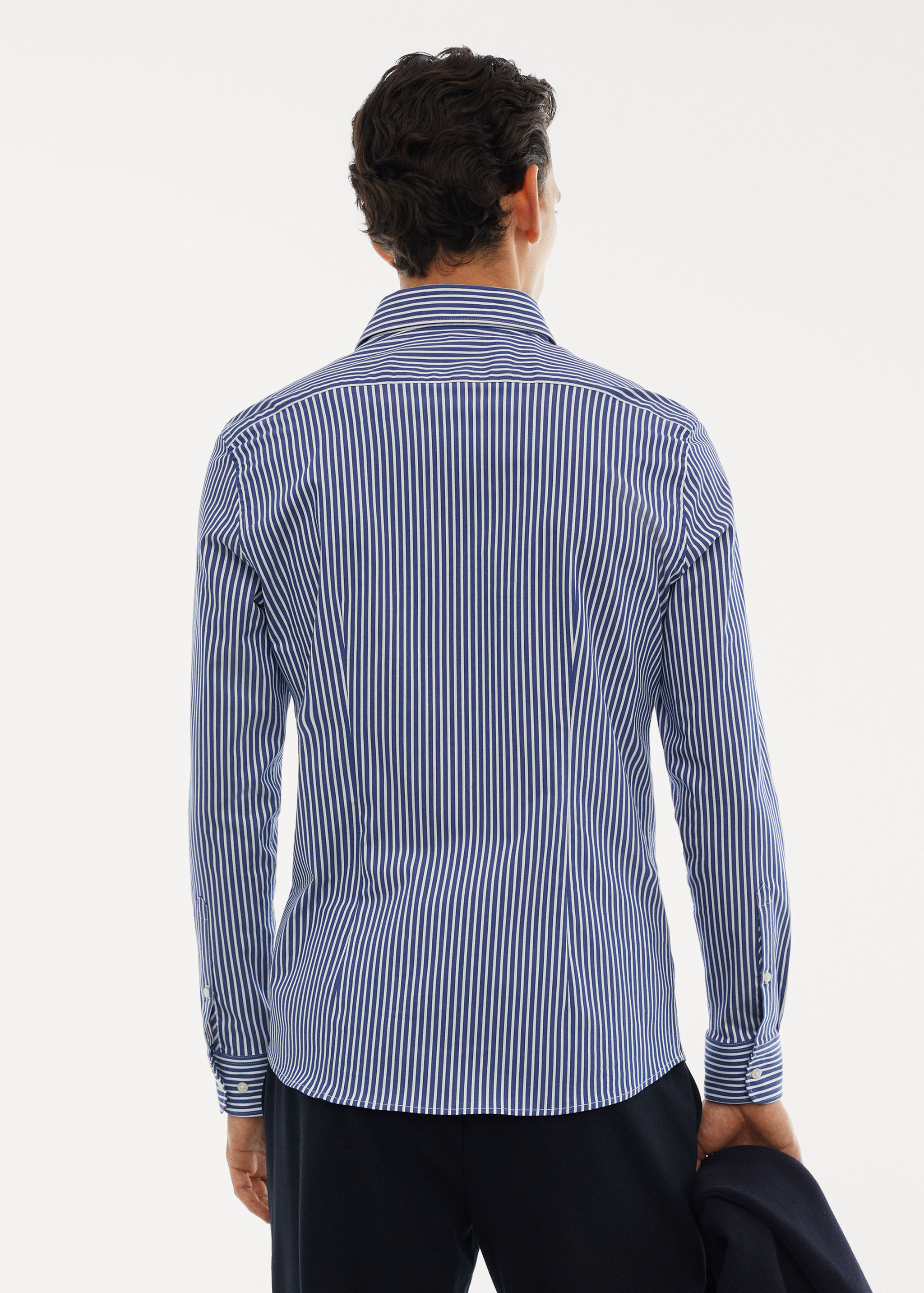 Chemise slim-fit rayures tissu stretch - Verso de l’article