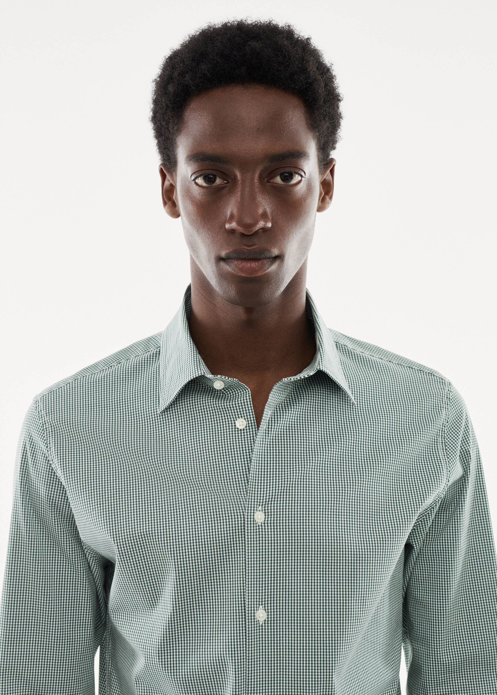 Micro-stretch fabric shirt - Details of the article 1