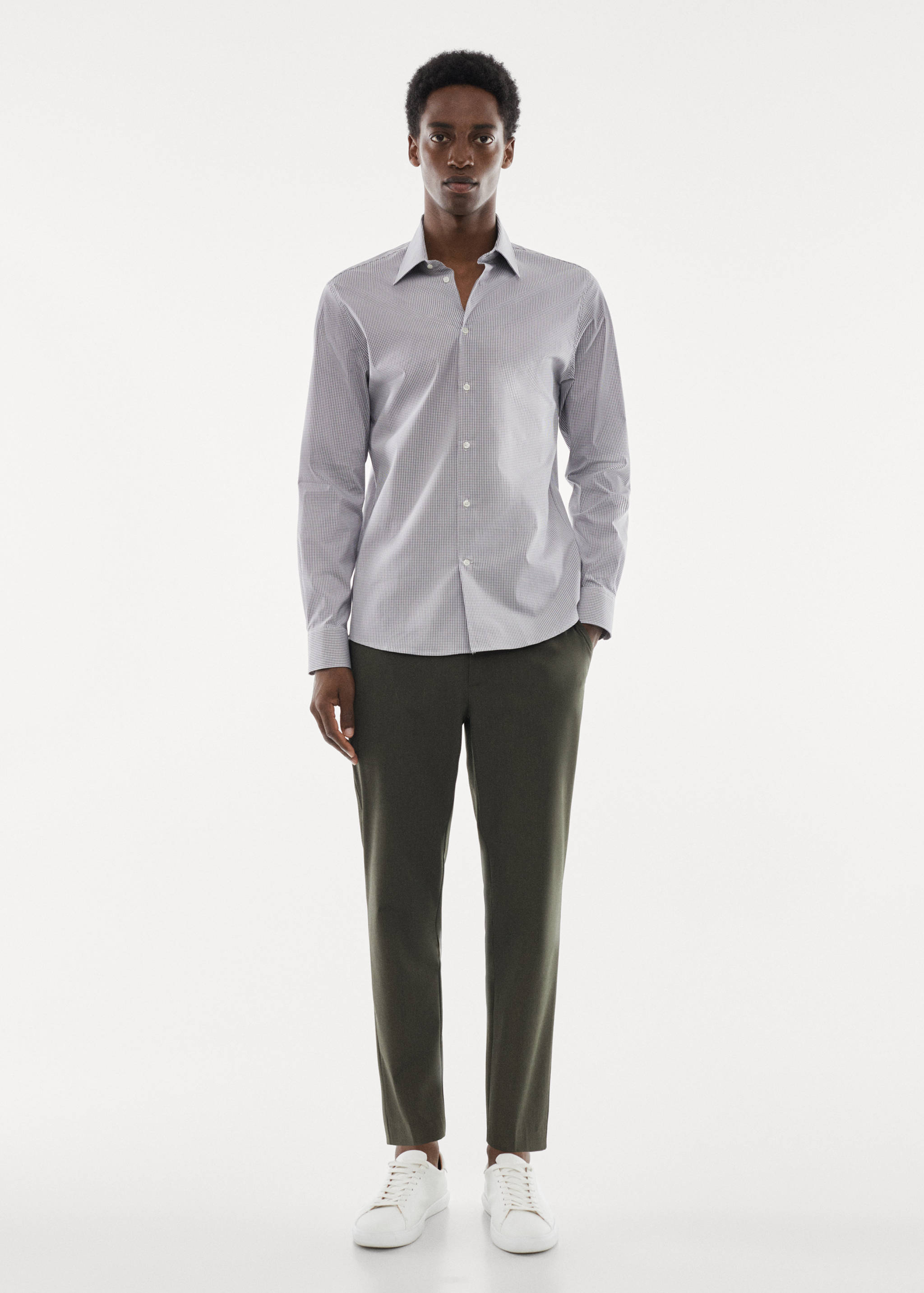 Micro-stretch fabric shirt - General plane