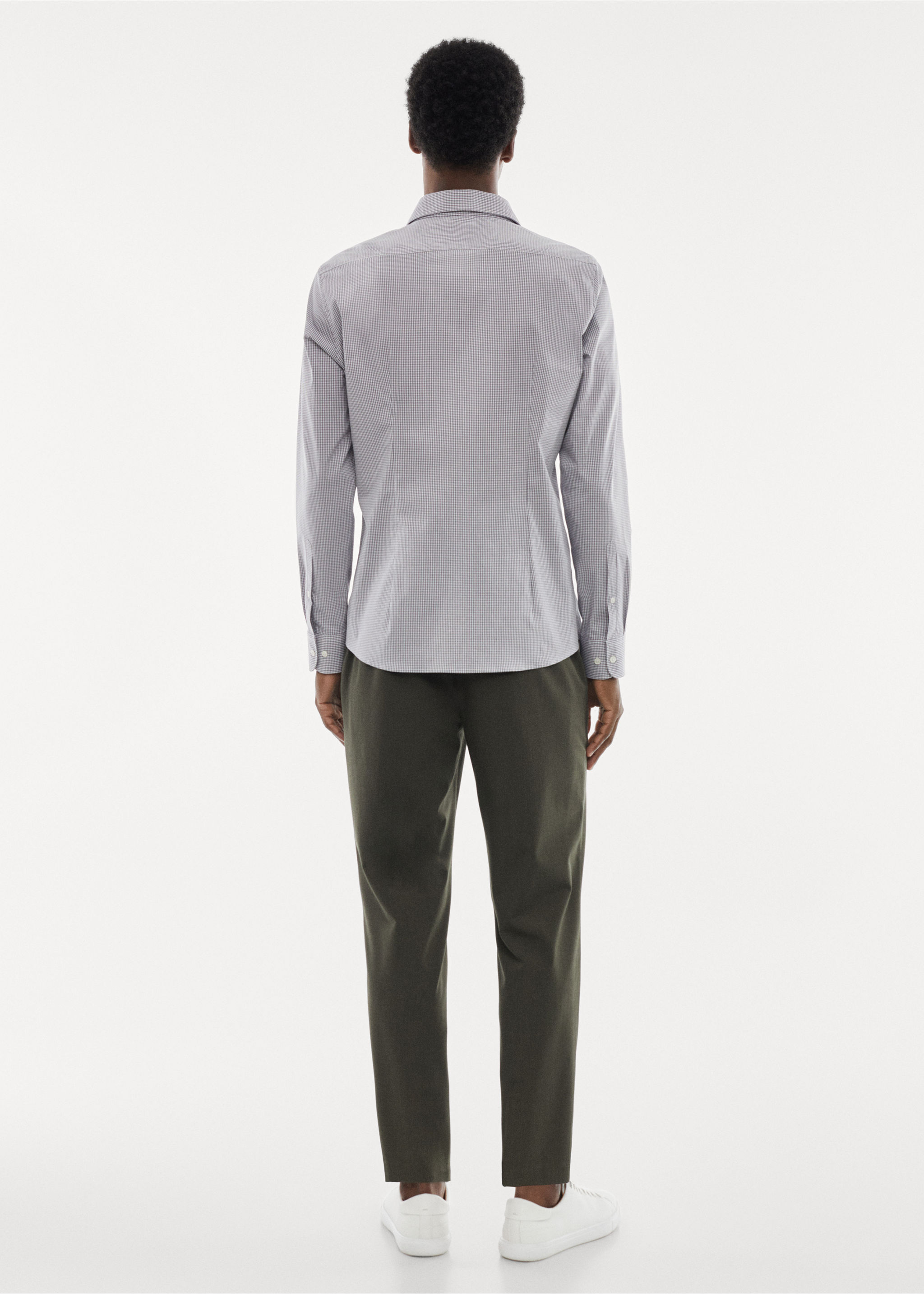Micro-stretch fabric shirt - Reverse of the article