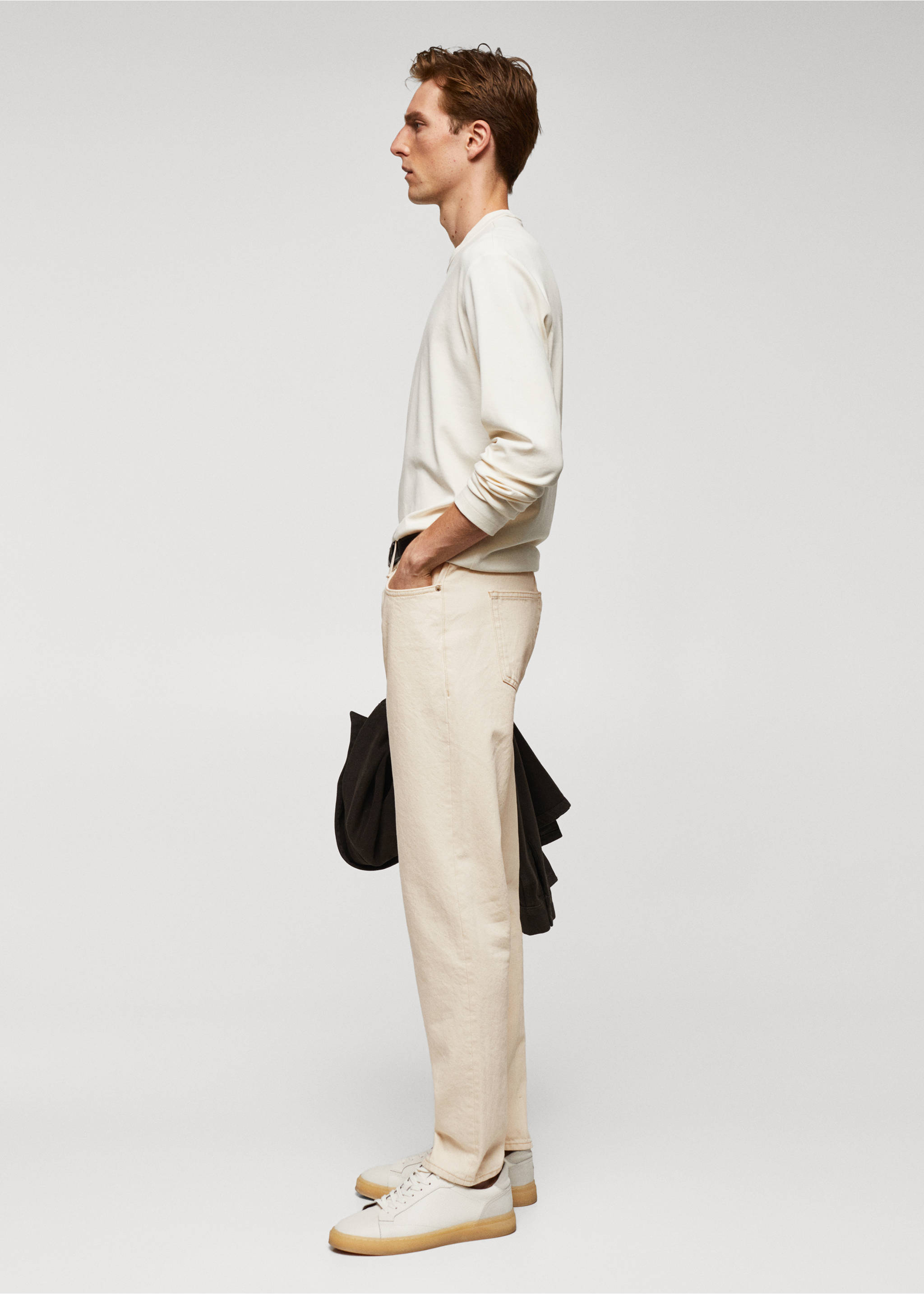 Straight-Fit-Jeans Bob - Detail des Artikels 2, Ecru. Ref: 57024392-00.