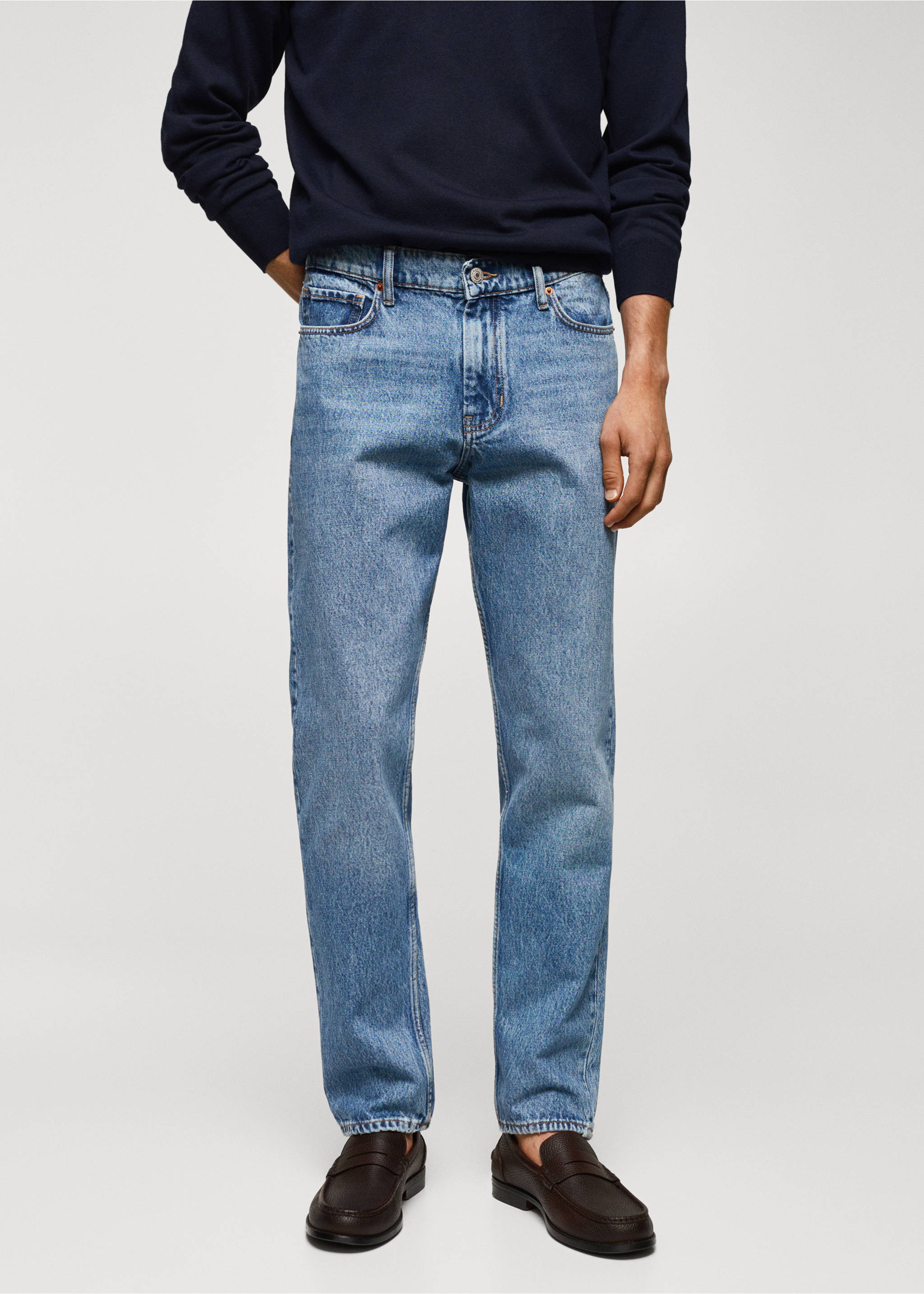 Bob straight-fit jeans - Medium plane, Medium Blue. Ref: 57024393-00.