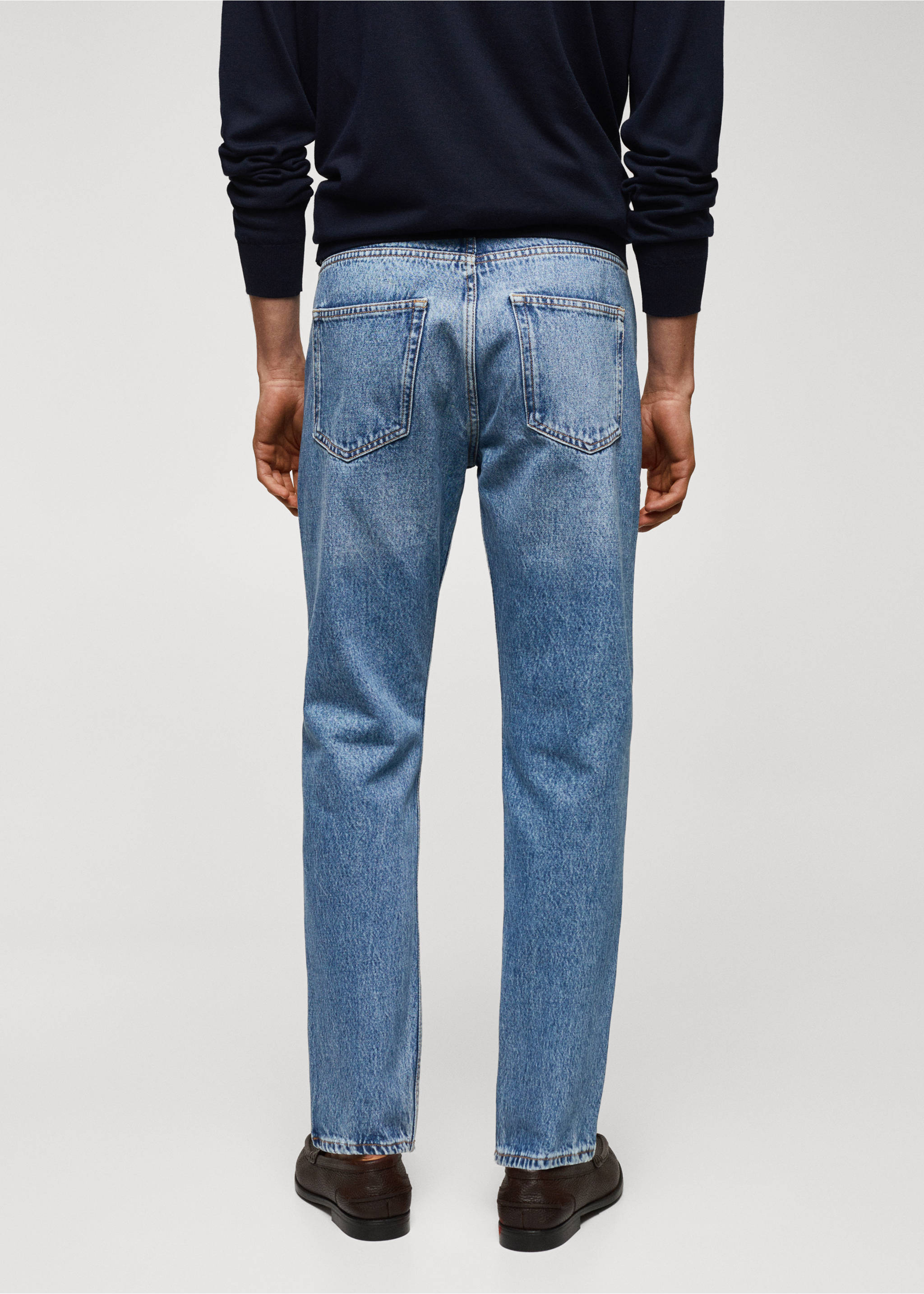 Bob straight-fit jeans - Reverse of the article, Medium Blue. Ref: 57024393-00.