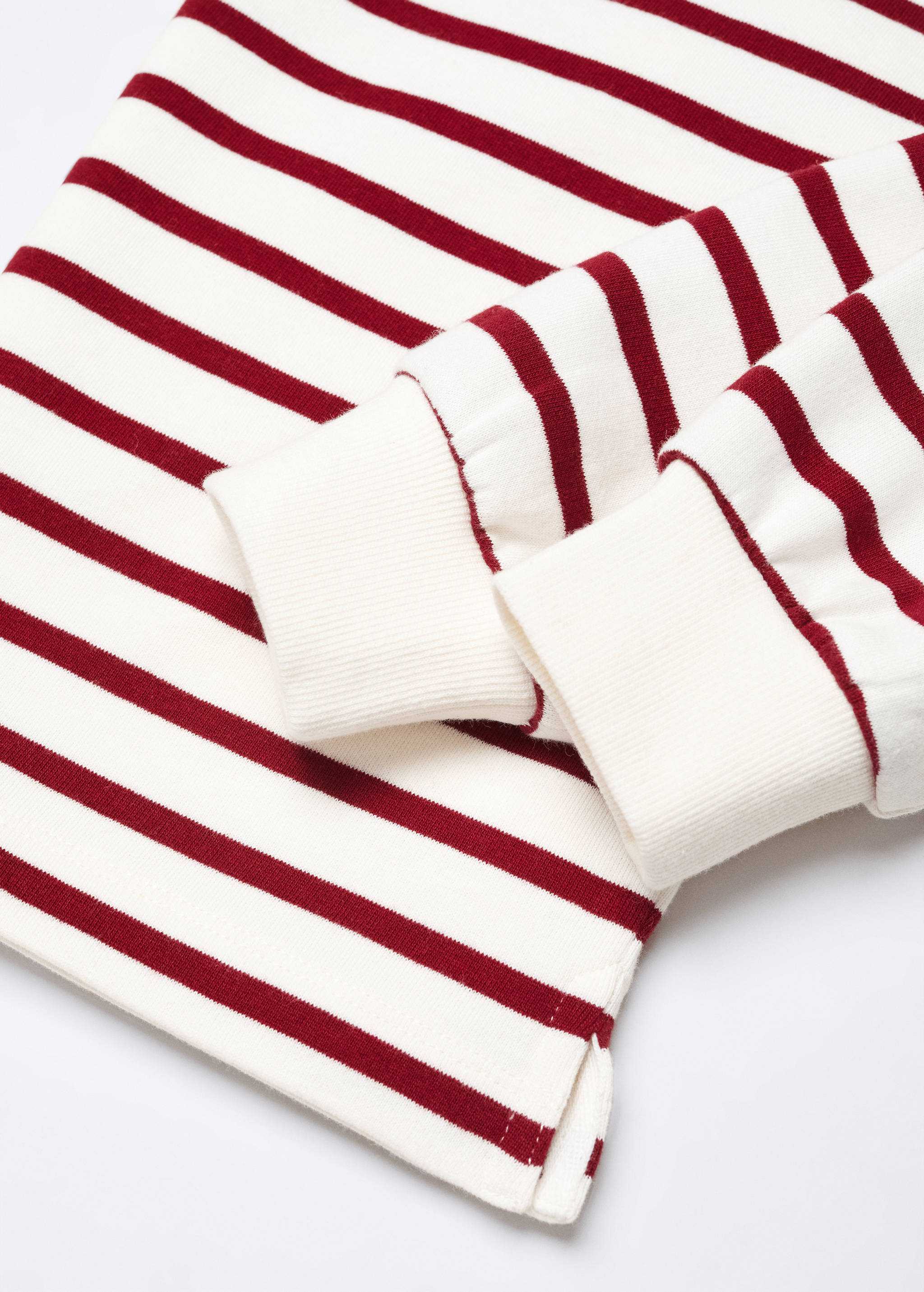 Gestreiftes Baumwoll-Sweatshirt - Detail des Artikels 8