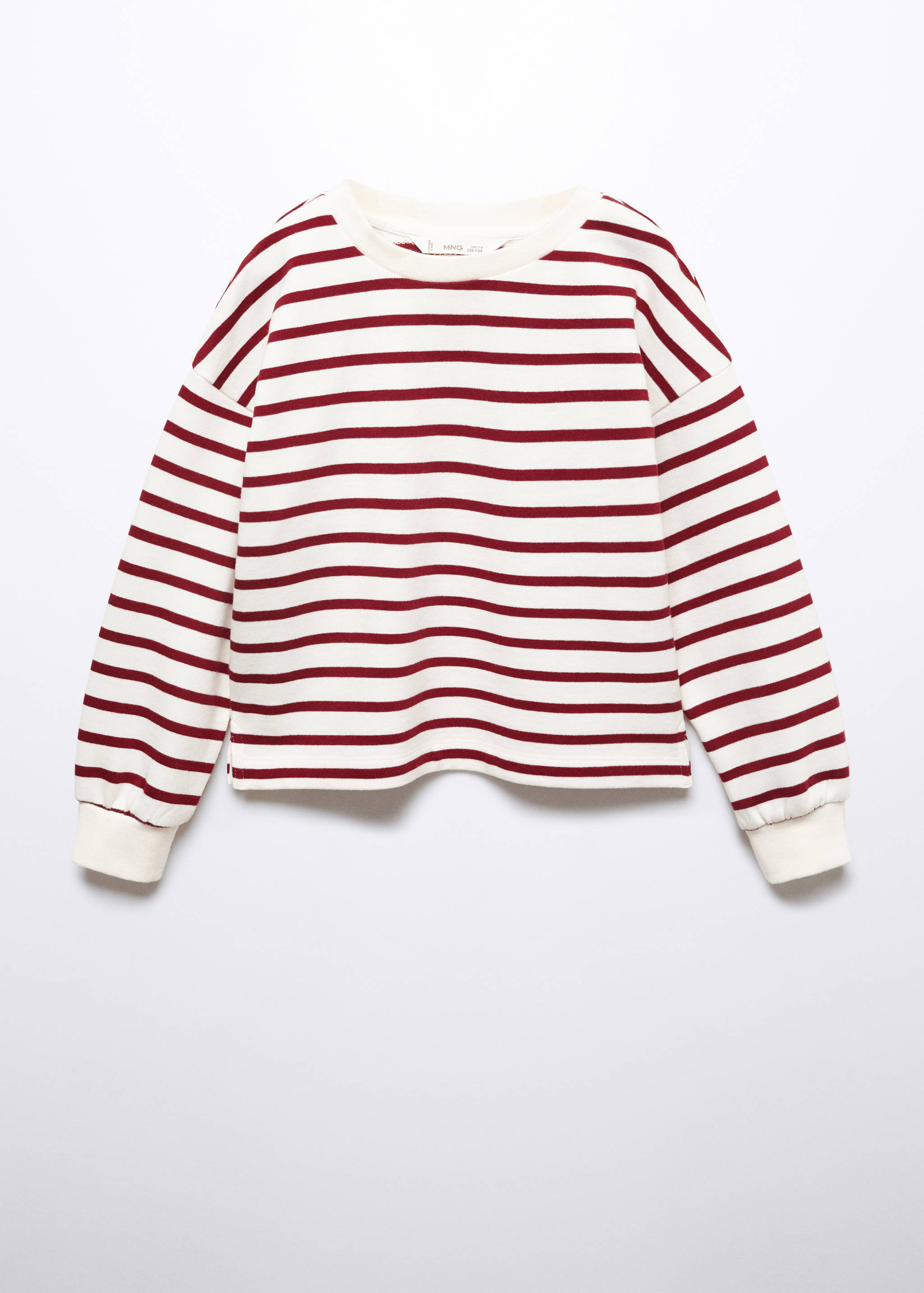 Gestreiftes Baumwoll-Sweatshirt - Artikel ohne Model